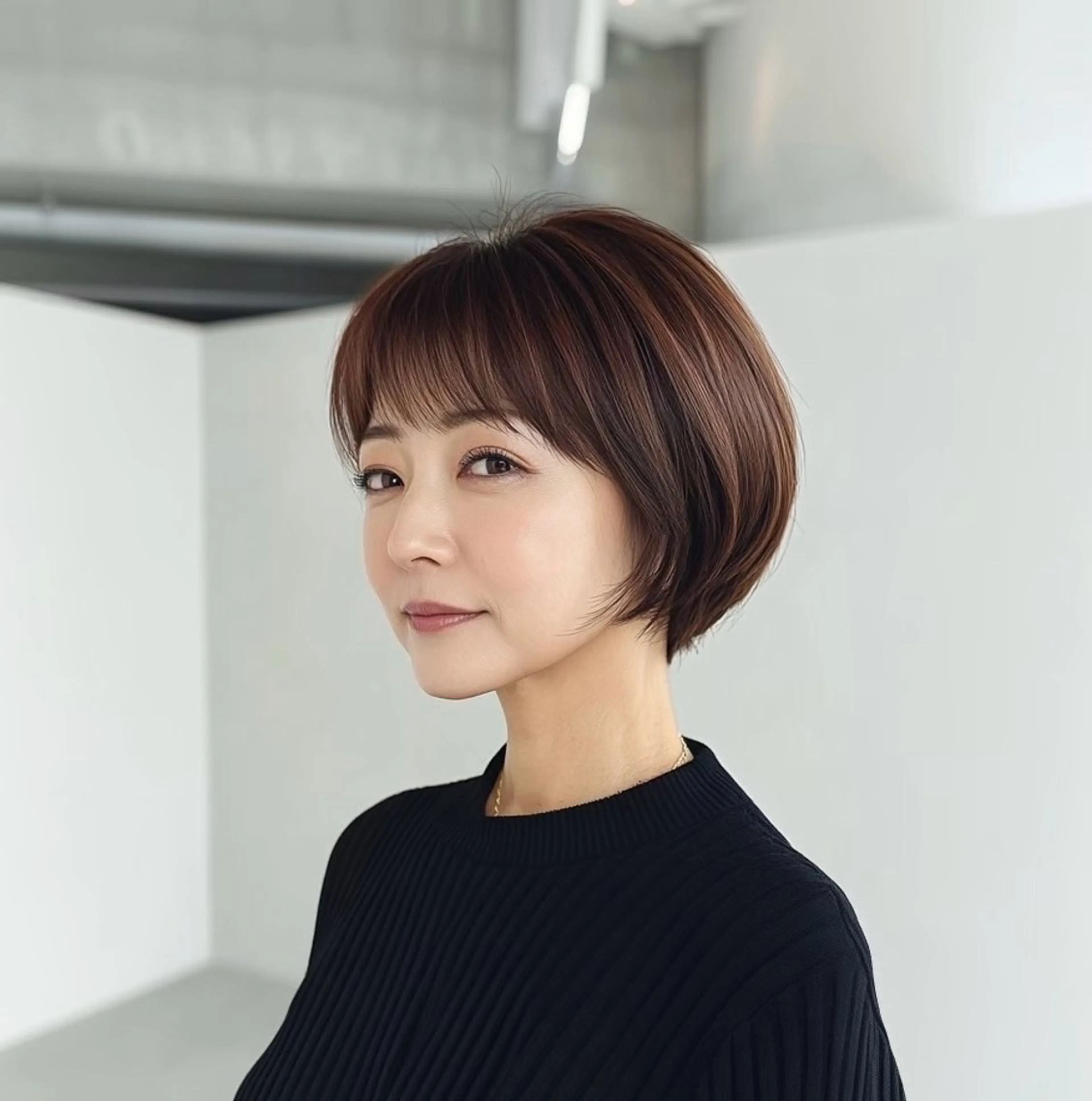 ショート カラー 白髪率別白髪ぼかし /なおき/表参道のヘアスタイル