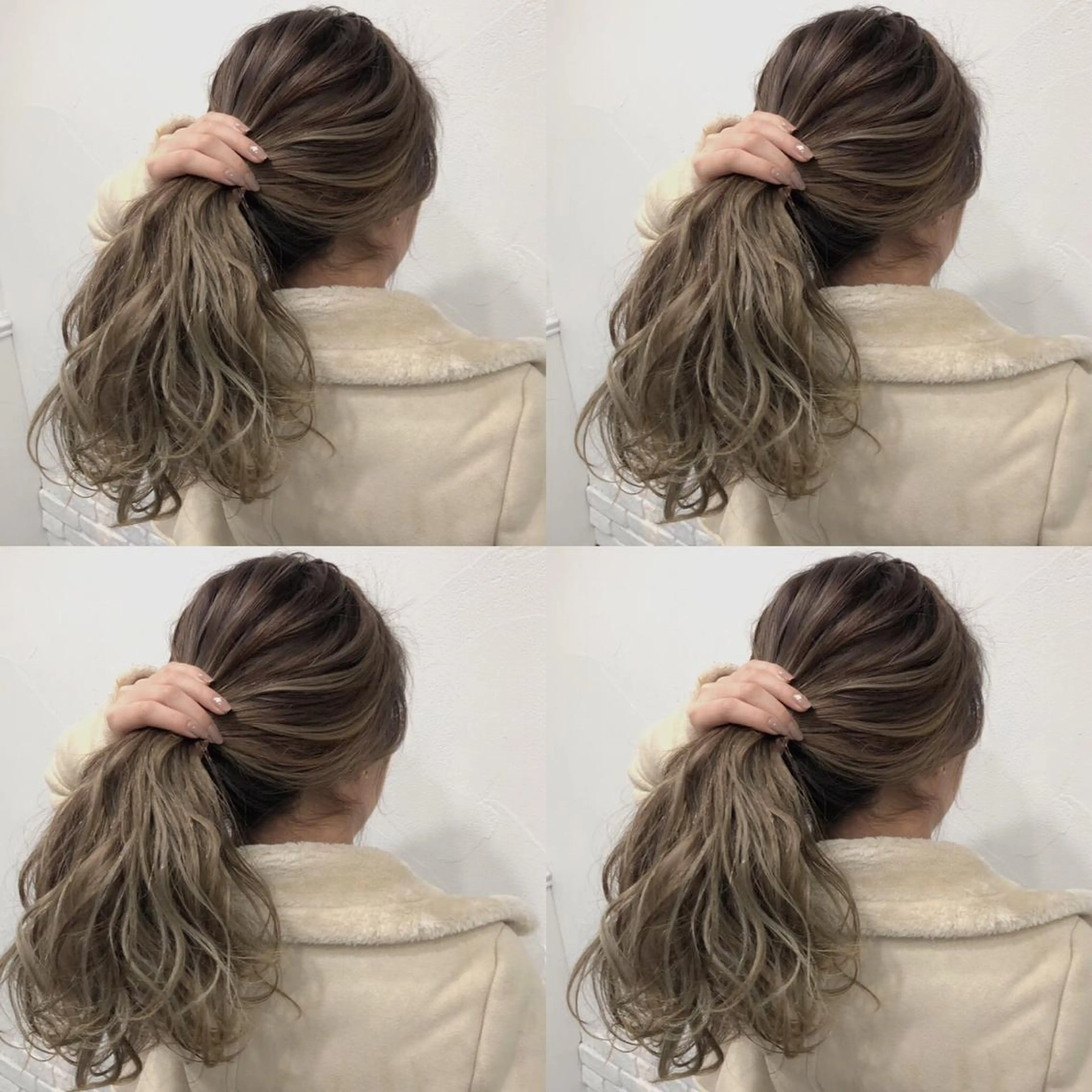 ロング カラー 韓国レイヤーカット/ 儚げカラーチナツのヘアスタイル