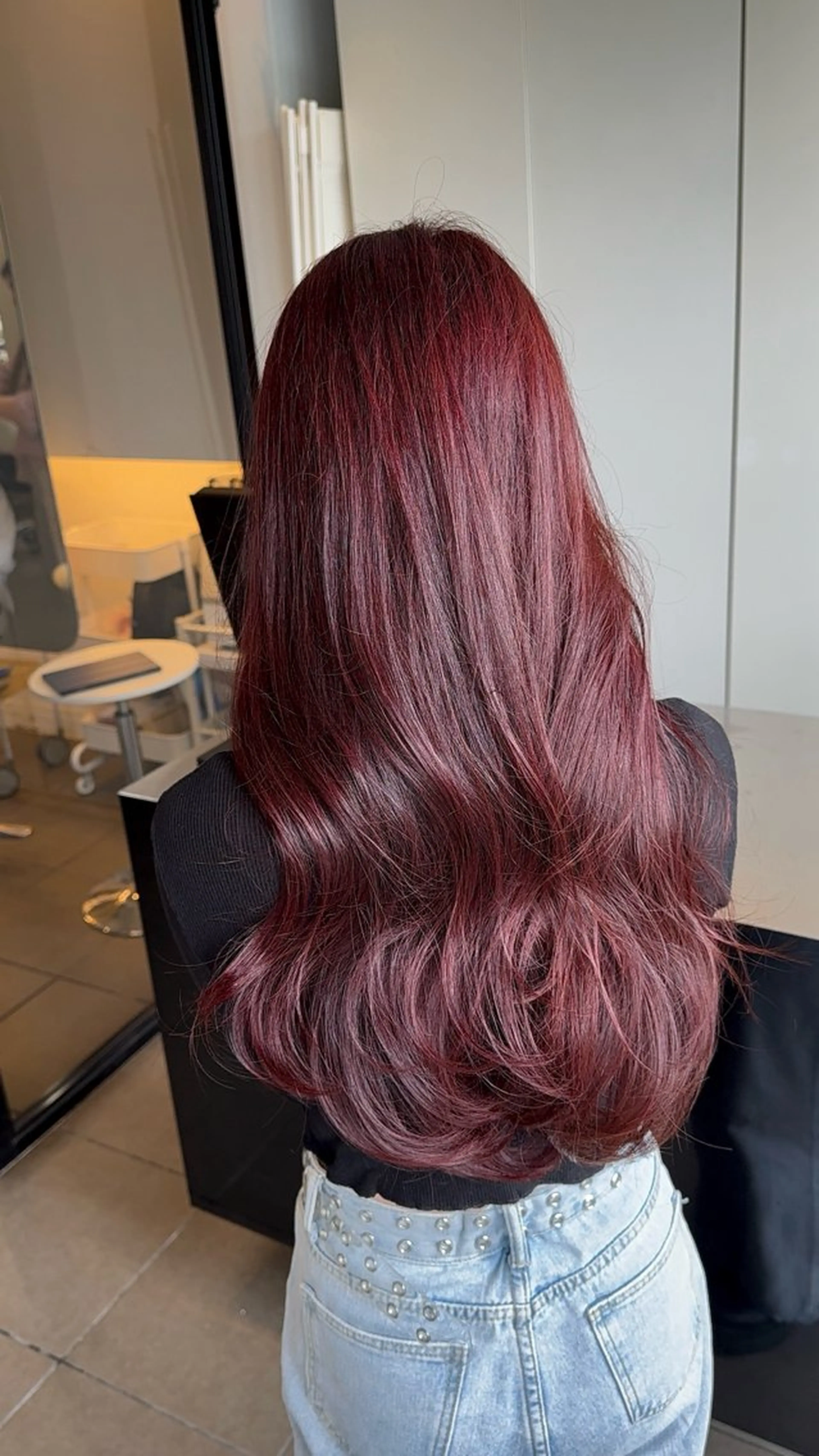 ロング カラー ヘアアレンジ ヘアカラー トリートメント 透明感カラー ヨネヤマツムギのヘアスタイル