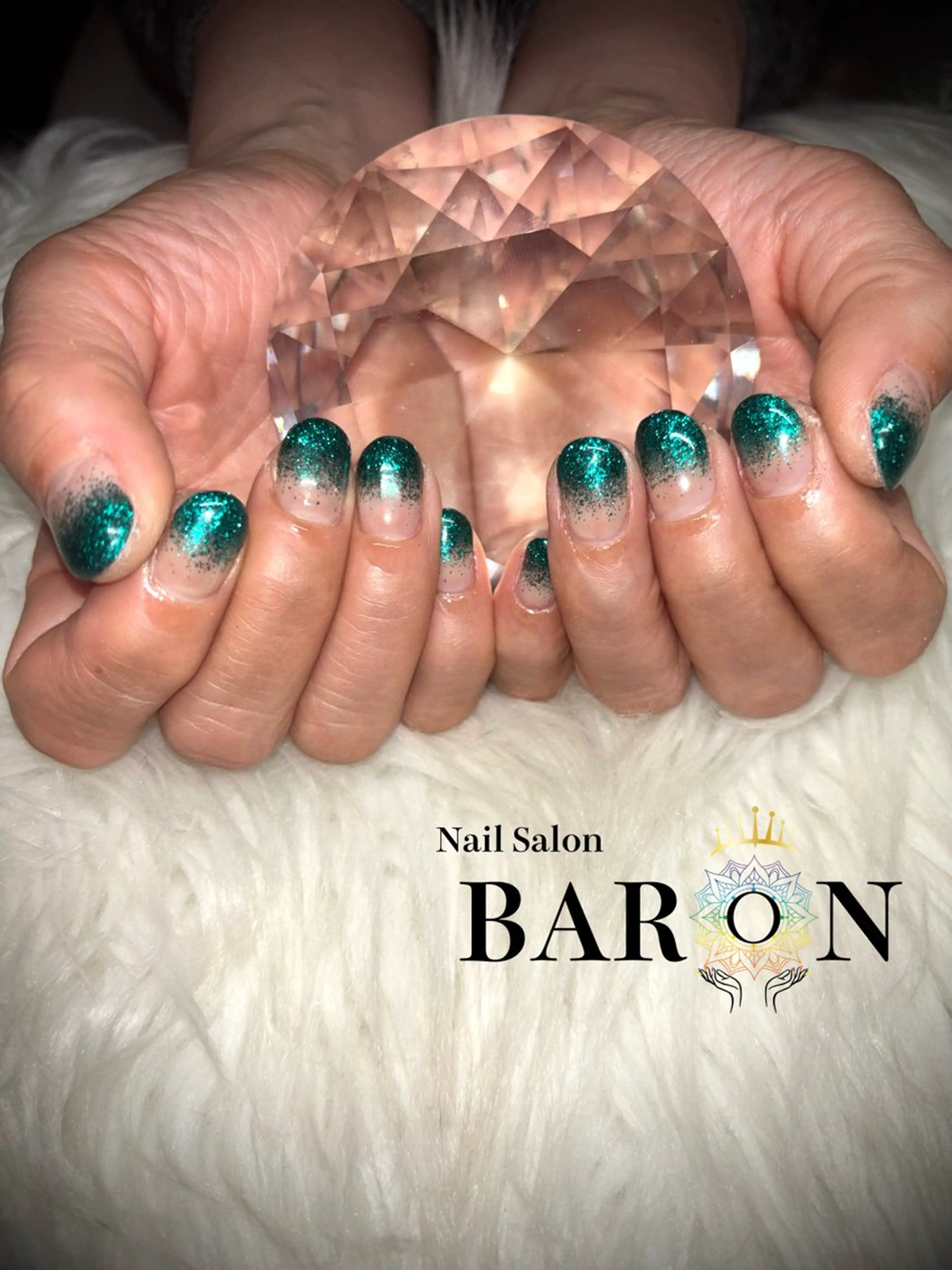 ネイル ラメ(グリッター) ラメグラデーション ♛︎BARON♛︎ MASHIROのネイルデザイン