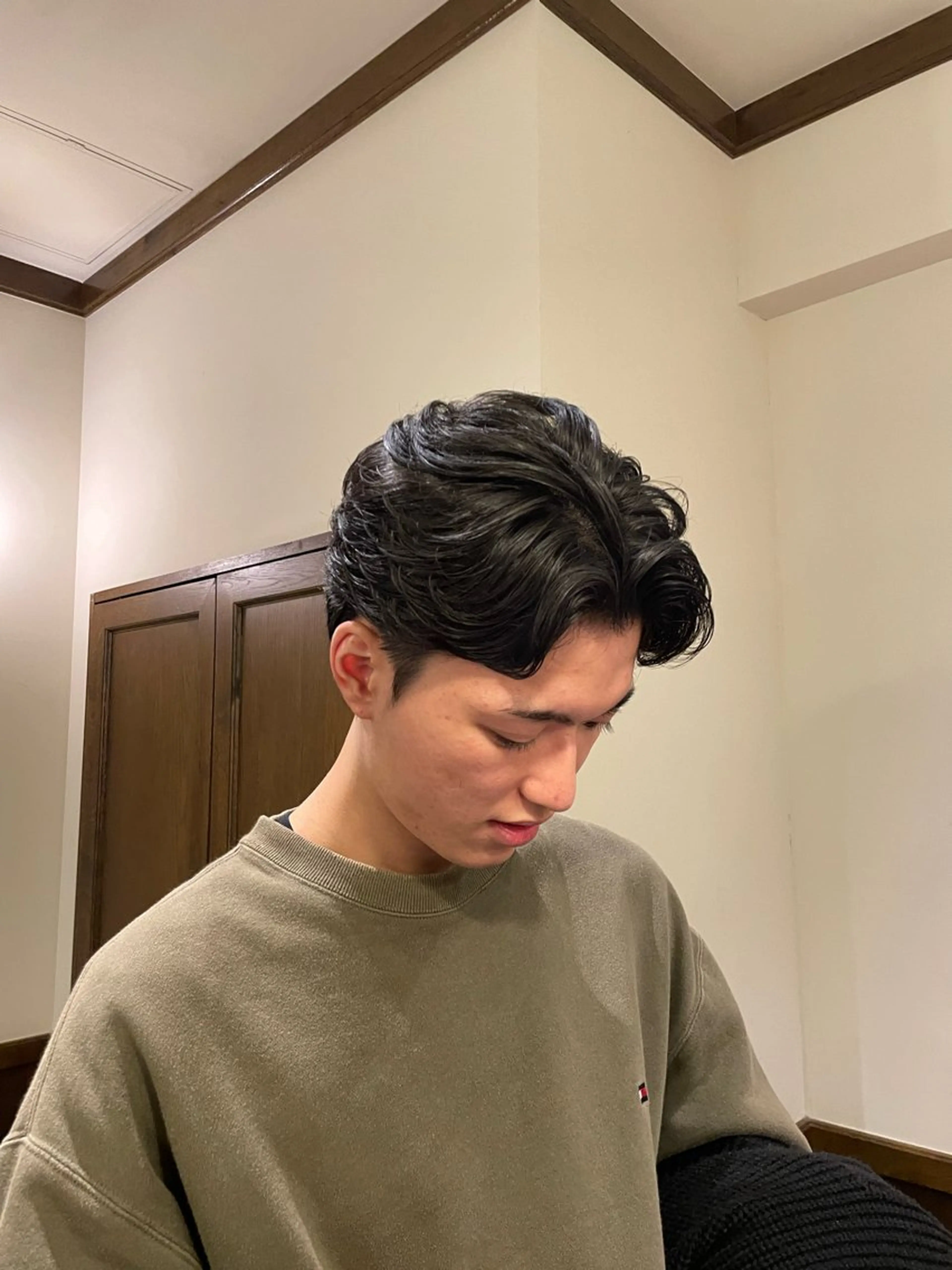 ミディアム 高原 璃久のヘアスタイル