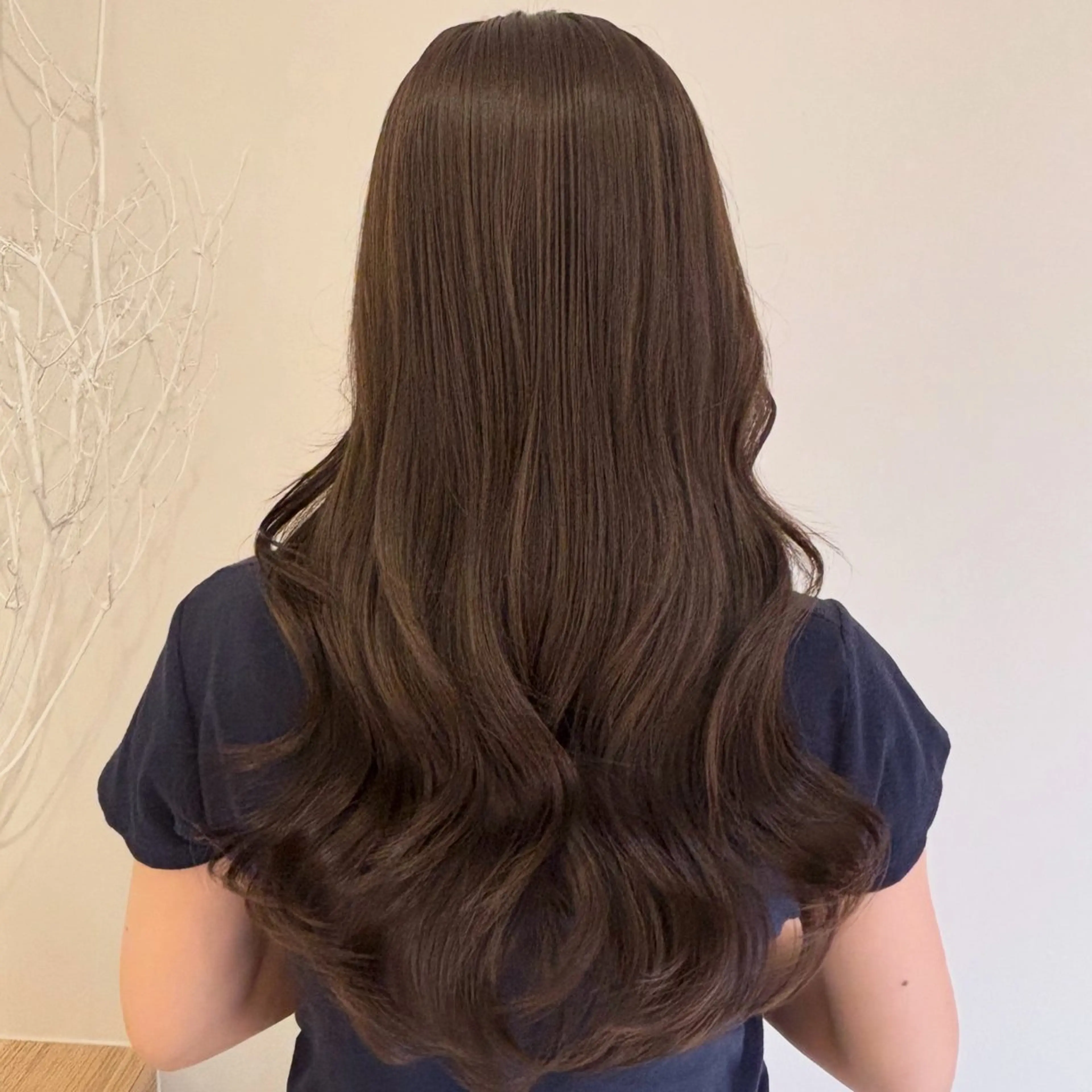 ロング 🫧ベージュカラー 🫧吉田奈央のヘアスタイル