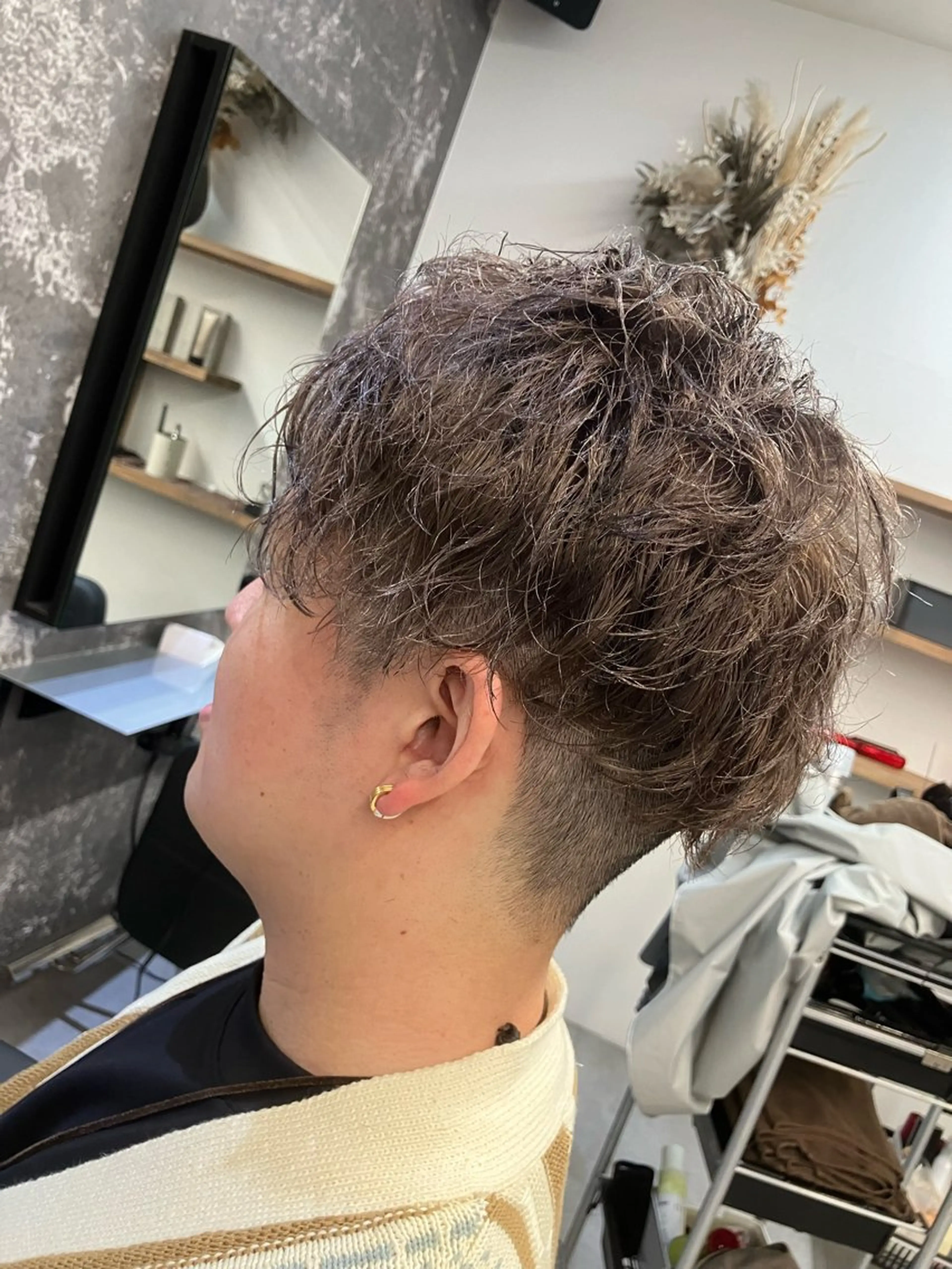 カラー パーマ メンズ 名取 翔のヘアスタイル