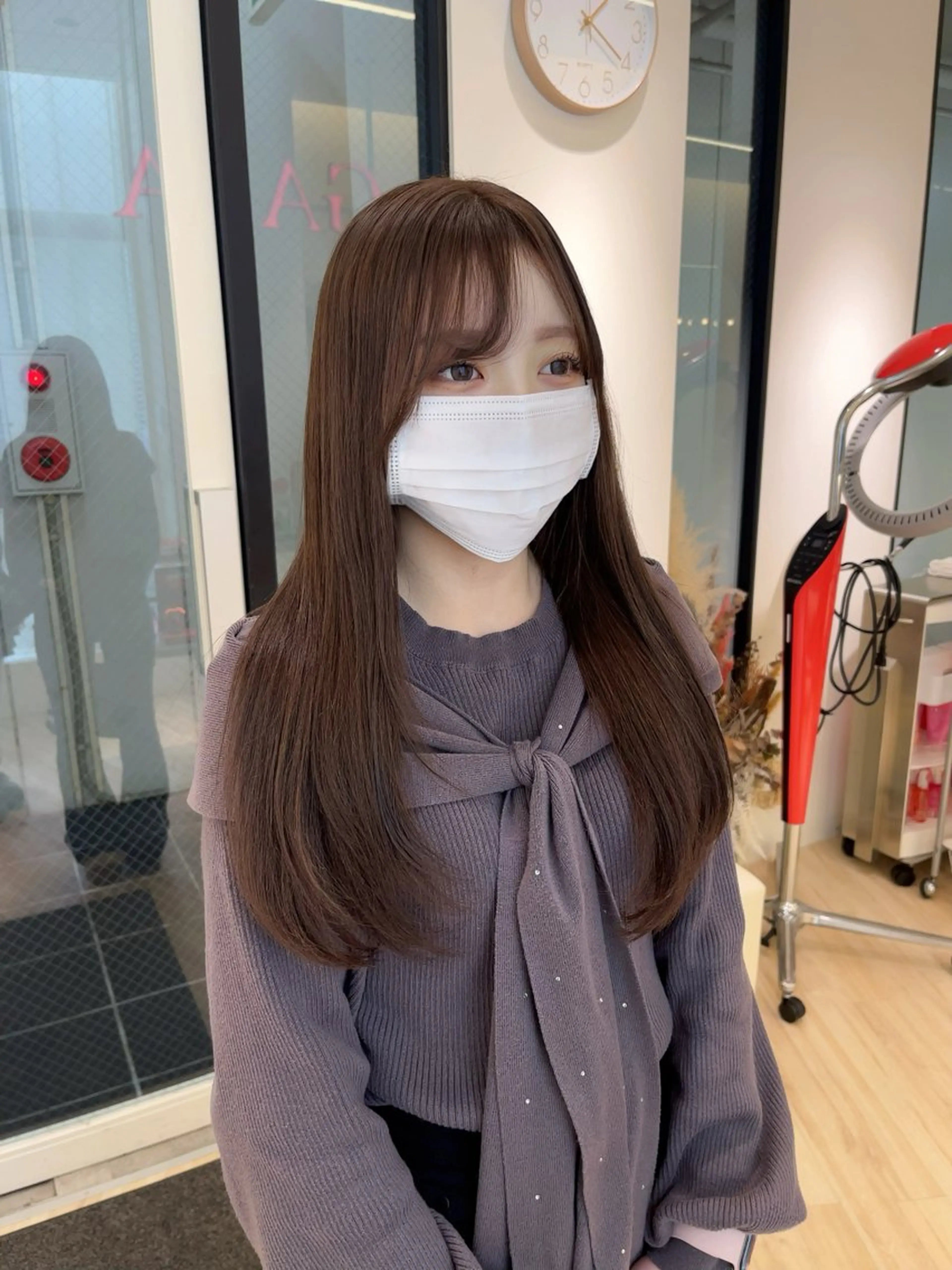 ロング カラー ブリーチ ブラウンカラー ダブルカラー ブリーチなしカラー カット ヘアカラー ParveMix / 山本 玲南🫧🪽のヘアスタイル