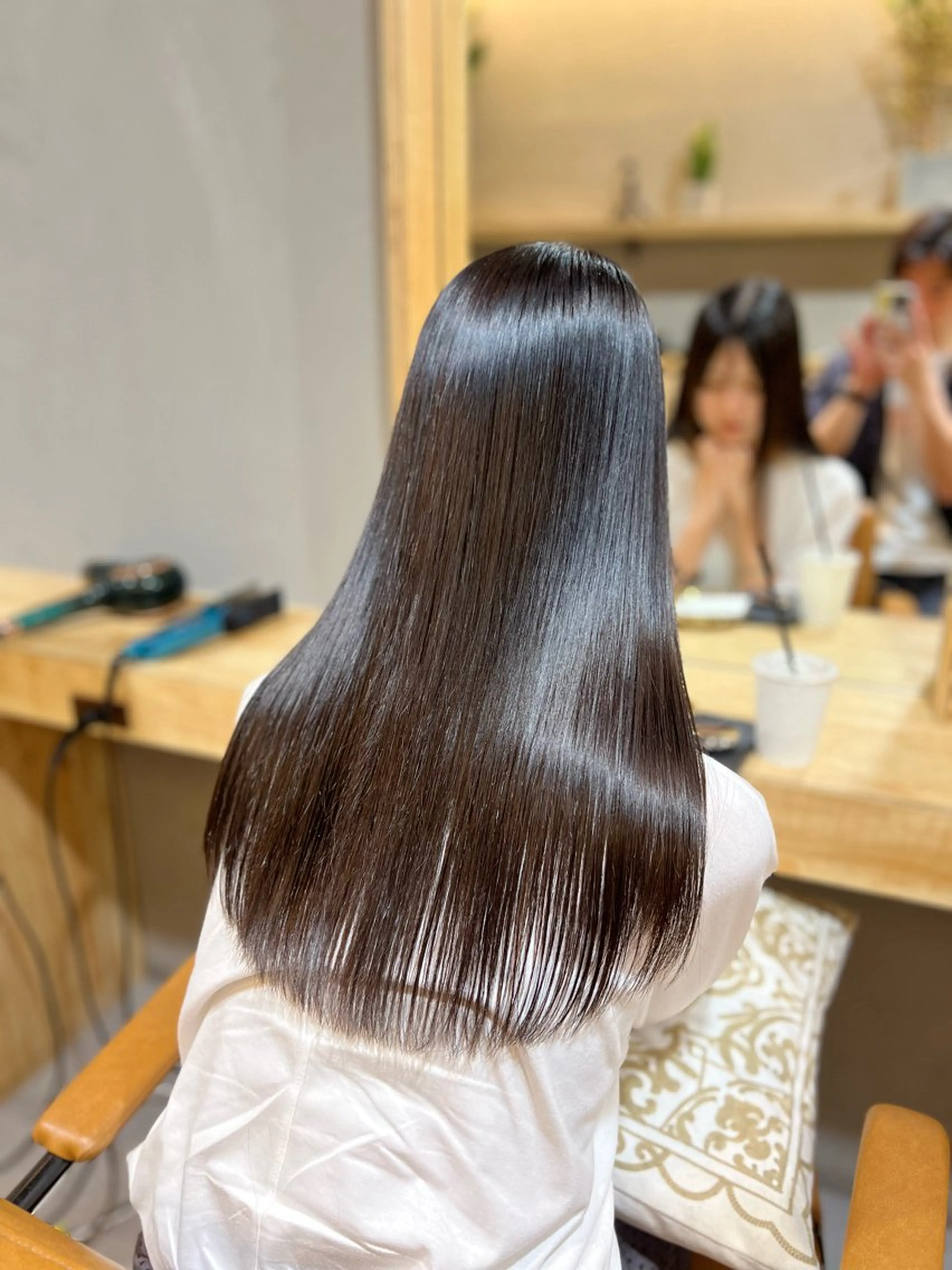 ロング 髪質改善 縮毛矯正 酸性ストレート 神戸ボブ✂️ ioe三宮/田 伸佳のヘアスタイル
