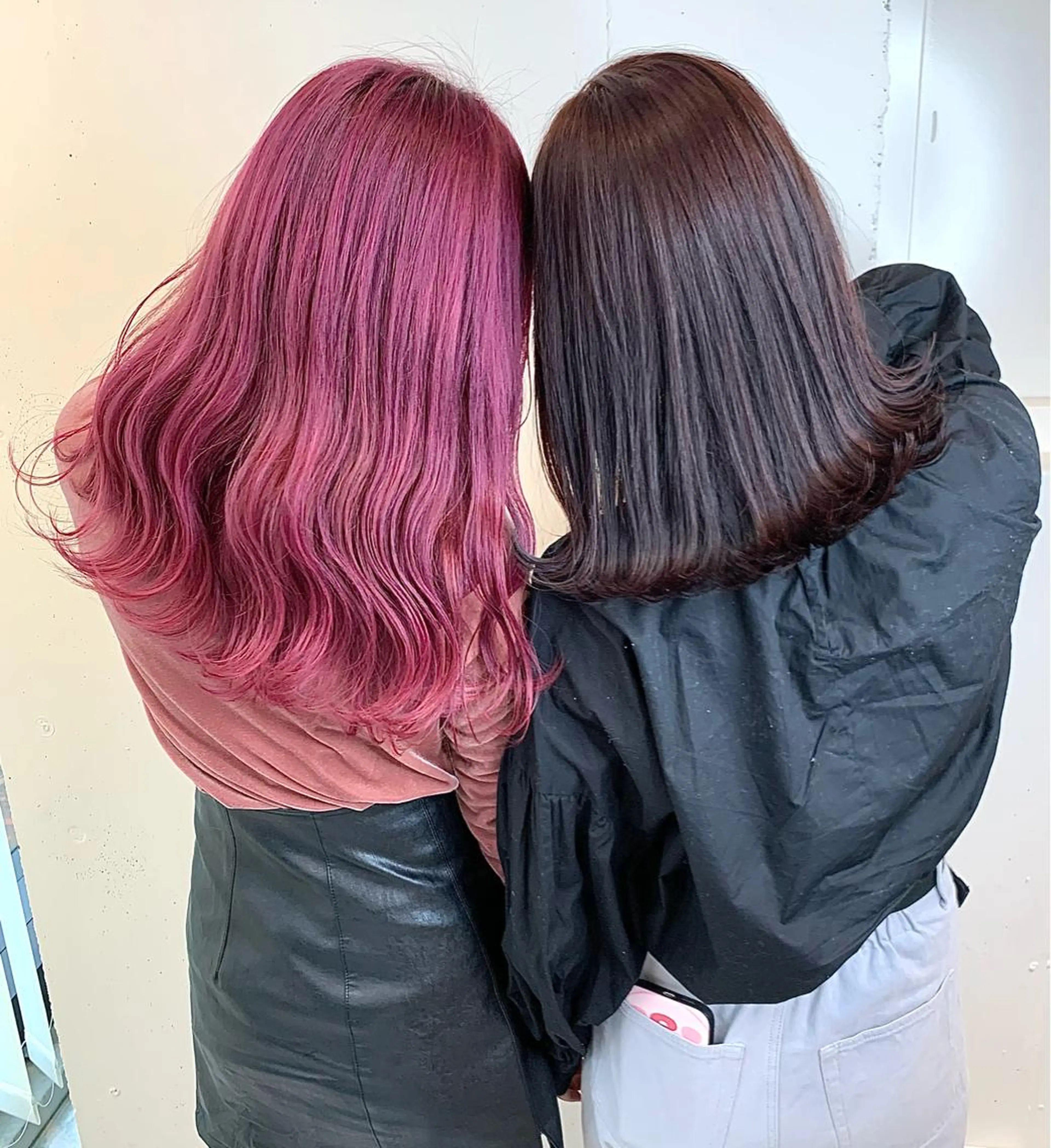 ロング カラー ヘアアレンジ ピンクカラー マツオカ マコのヘアスタイル