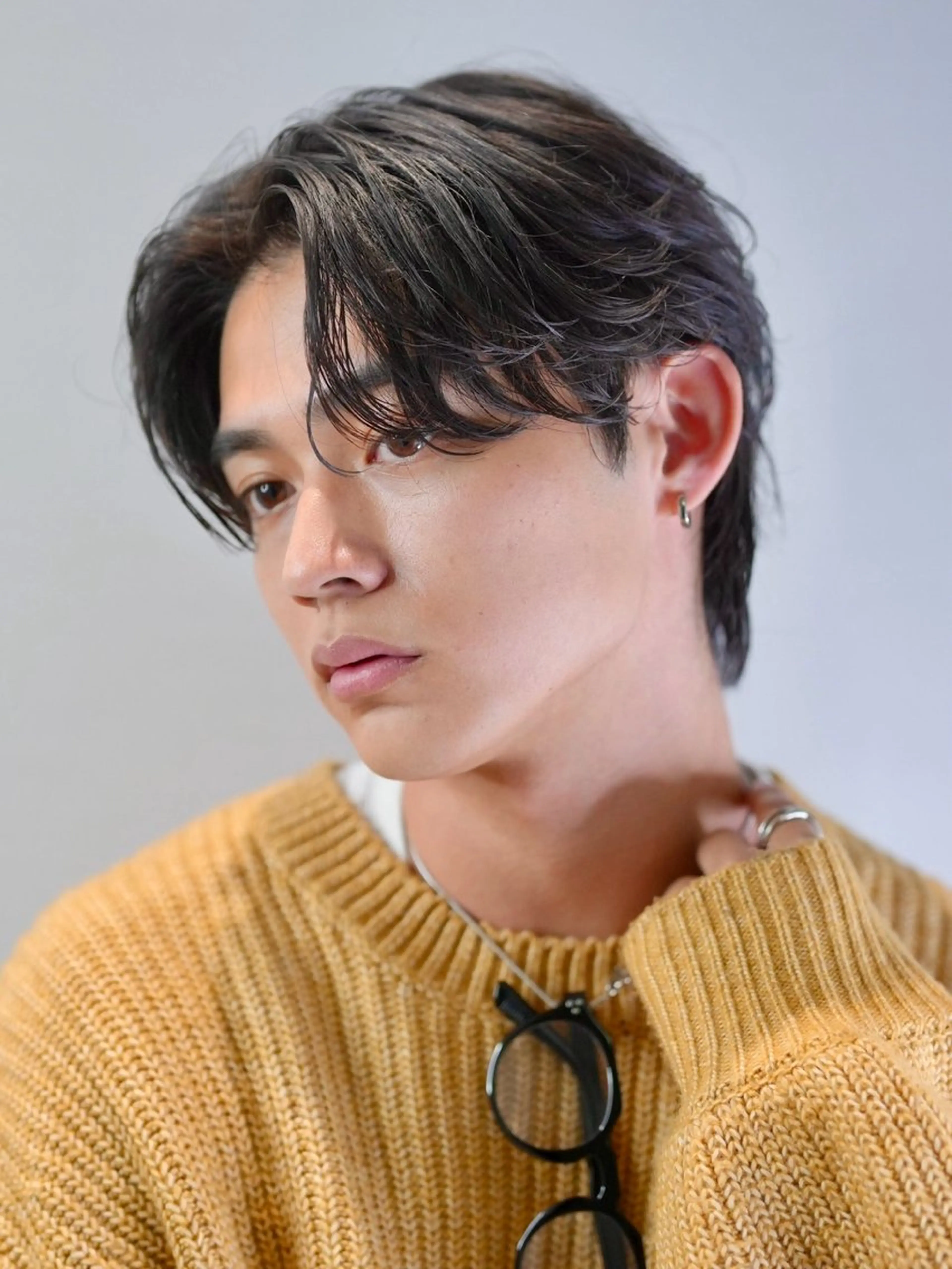 【人気急上昇⭐︎初回限定価格】メンズカット+眉毛カット+フェザーパーマ+艶トリートメントの写真