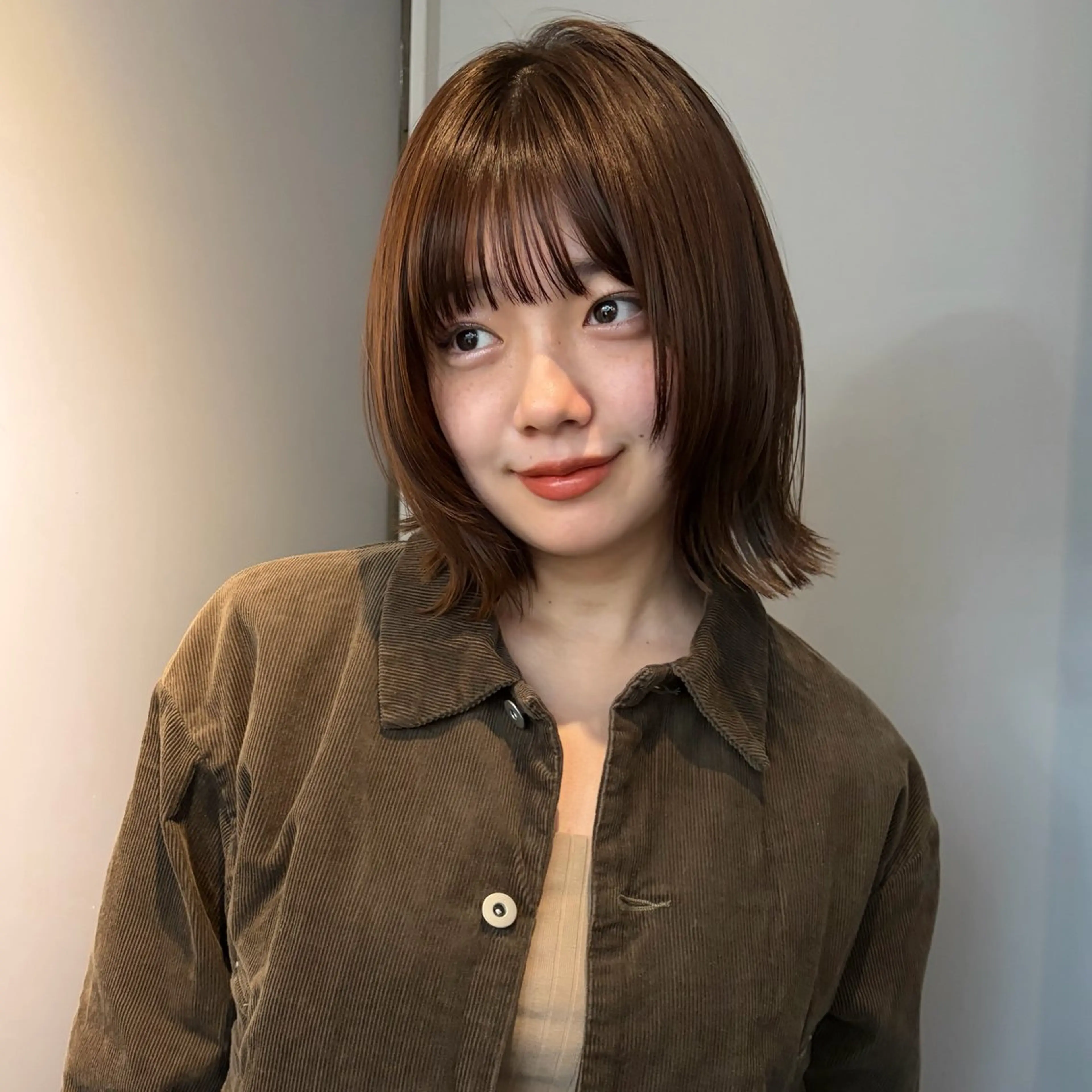 レイヤーボブ/ミニボブ/外ハネボブ／ハッシュカット✨(レイヤー入れさせてくれる方のみ)トリートメント付きの写真