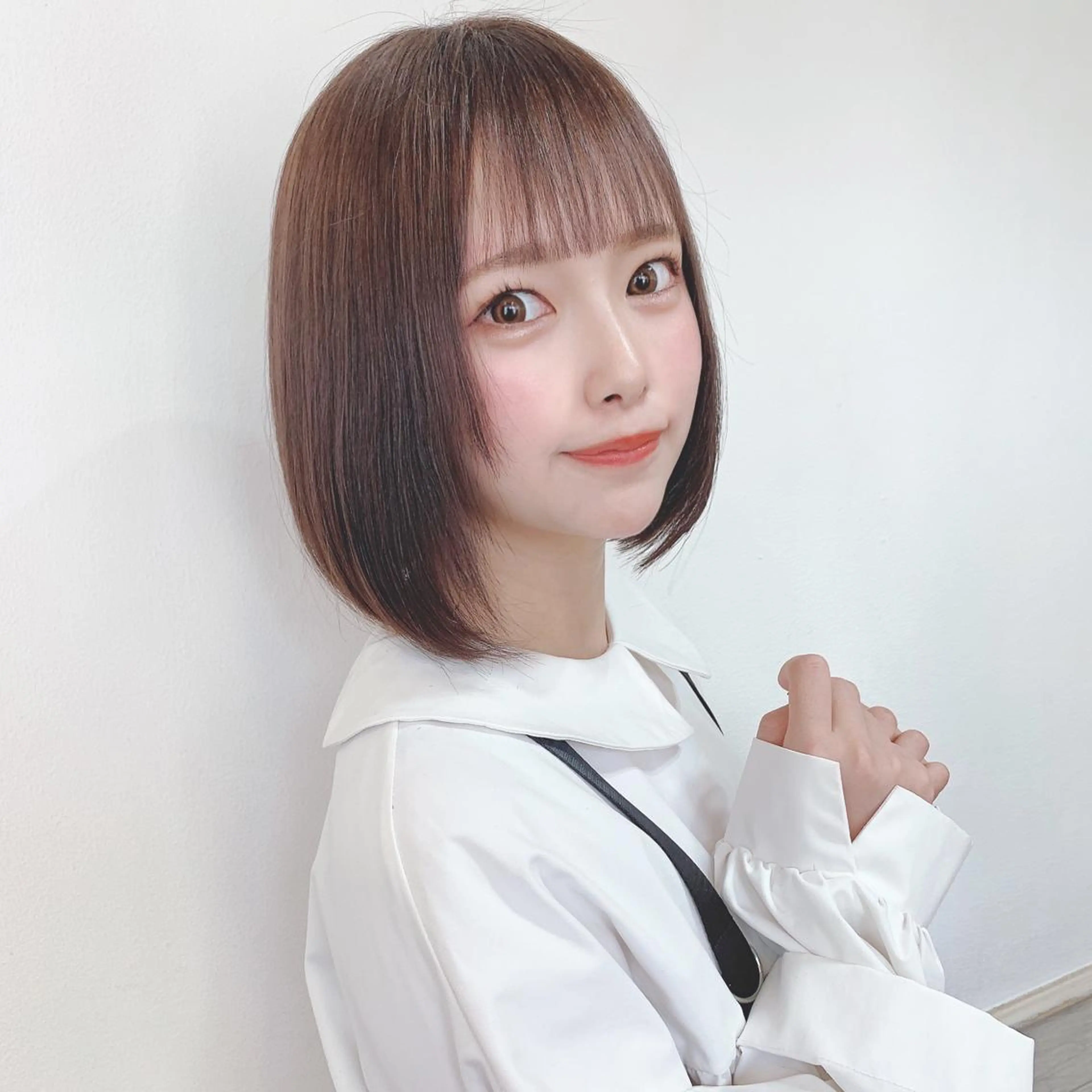 ミディアム カラー グレージュ ラベンダーカラー ラベンダーグレージュ ラベンダーグレー ボブ ✨️美髪矯正×似合わ せ艶カラー✨藤田透のヘアスタイル