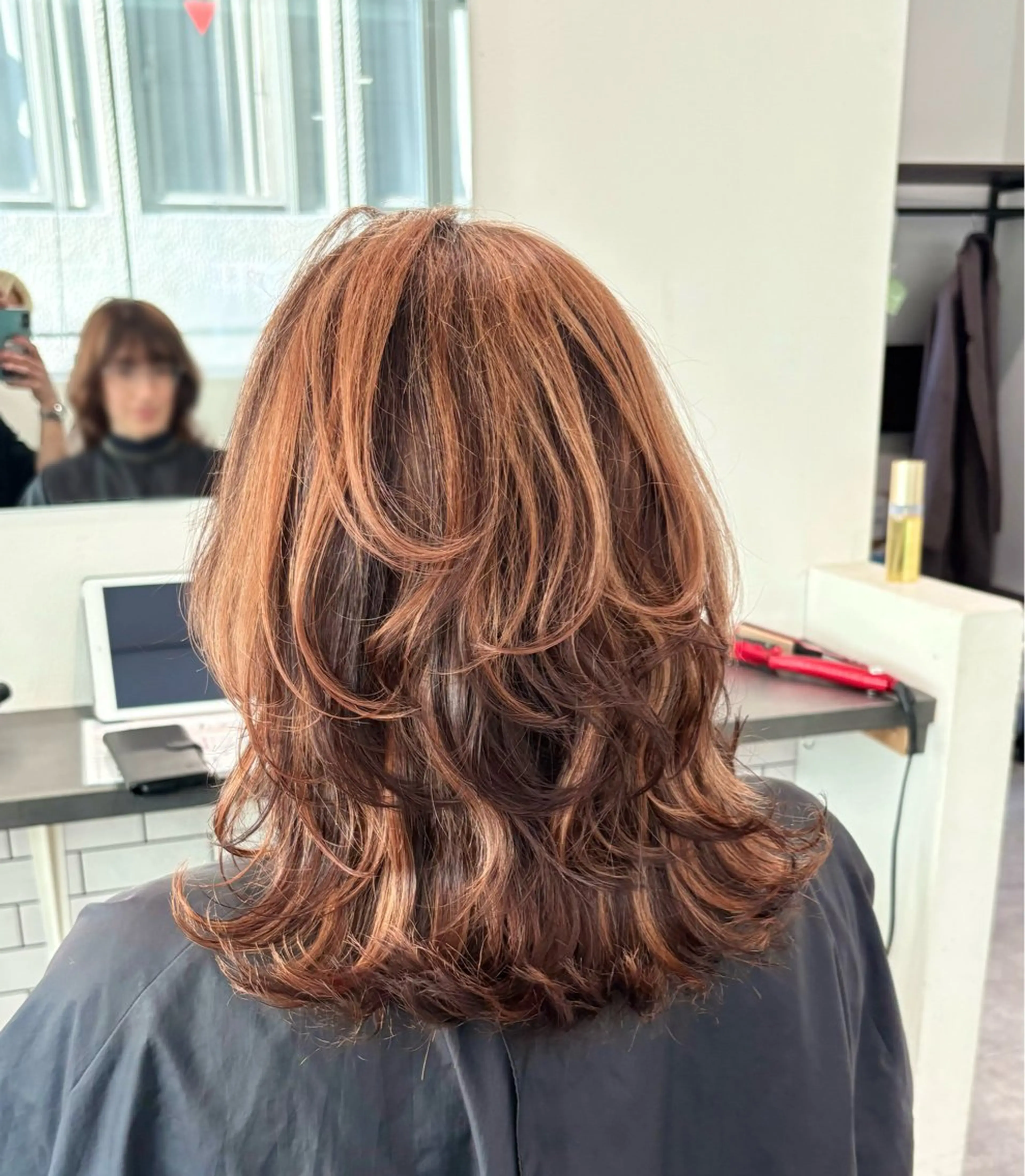 セミロング カラー カット ヘアカラー トリートメント GaKu/ハイトーン /ブリーチ/レイヤーのヘアスタイル