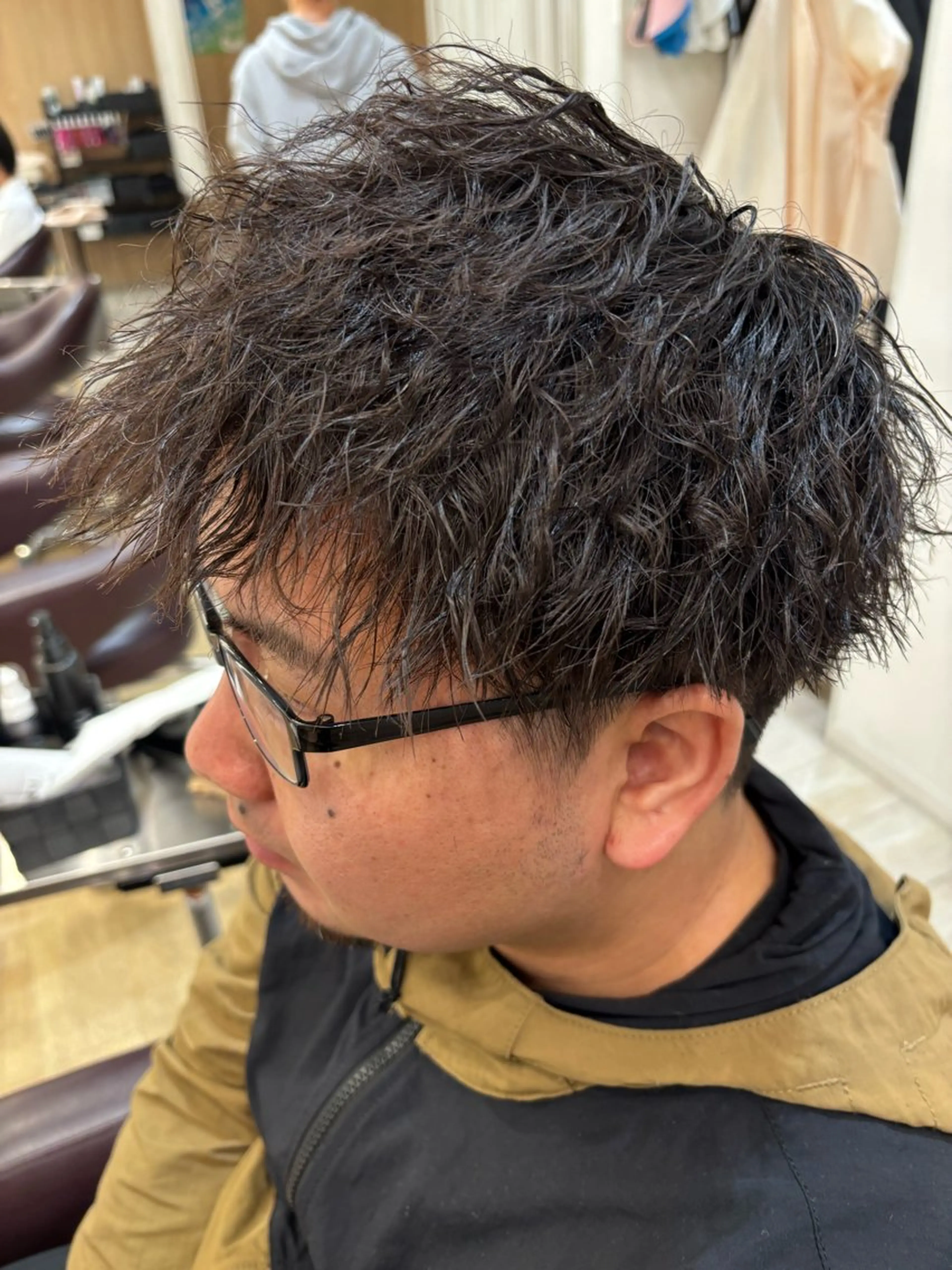 ショート パーマ メンズ カット パーマ メンズ特化パーマ職人 黒川真伍のヘアスタイル