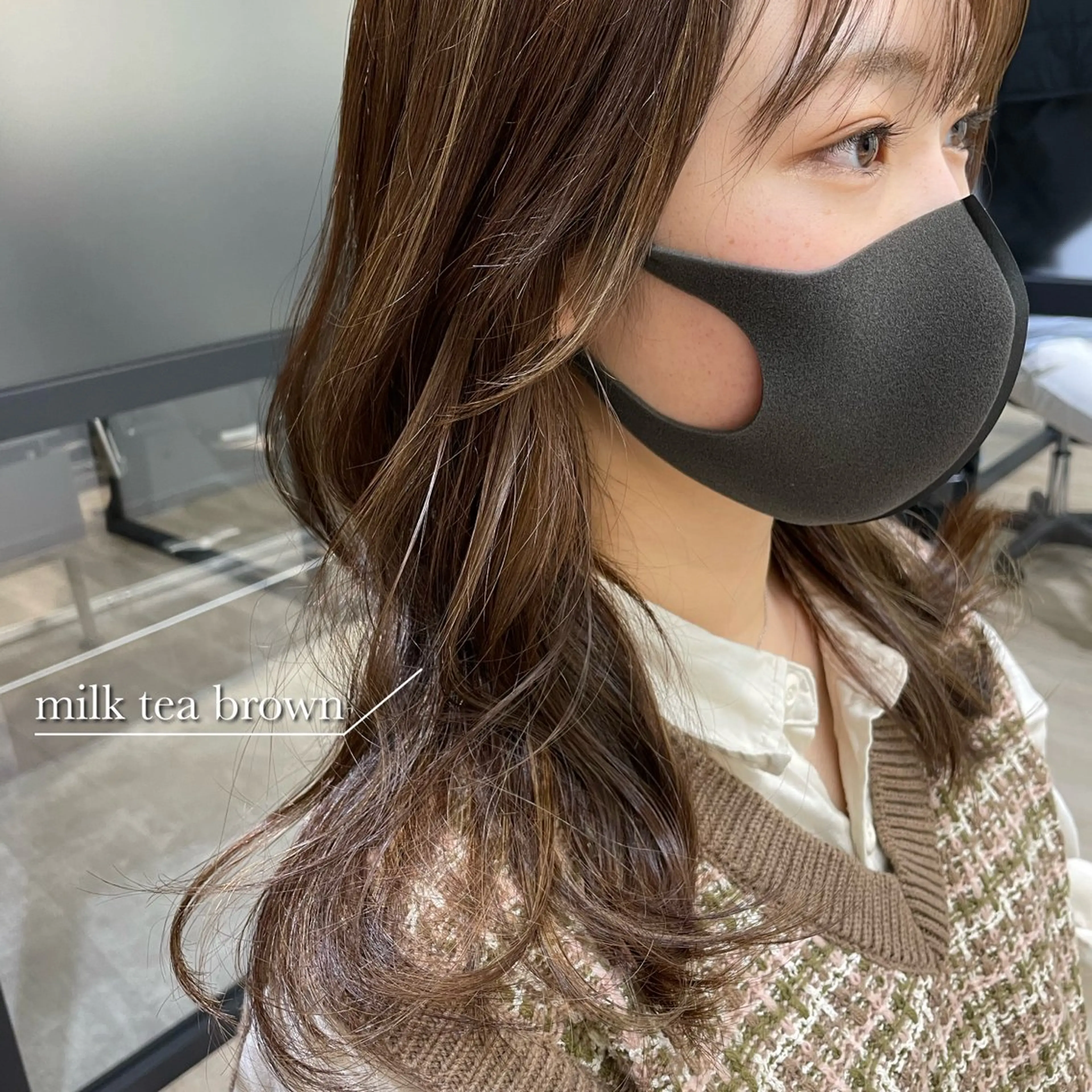 ロング カラー カット ヘアカラー トリートメント ベージュカラー 🧸綾里のヘアスタイル