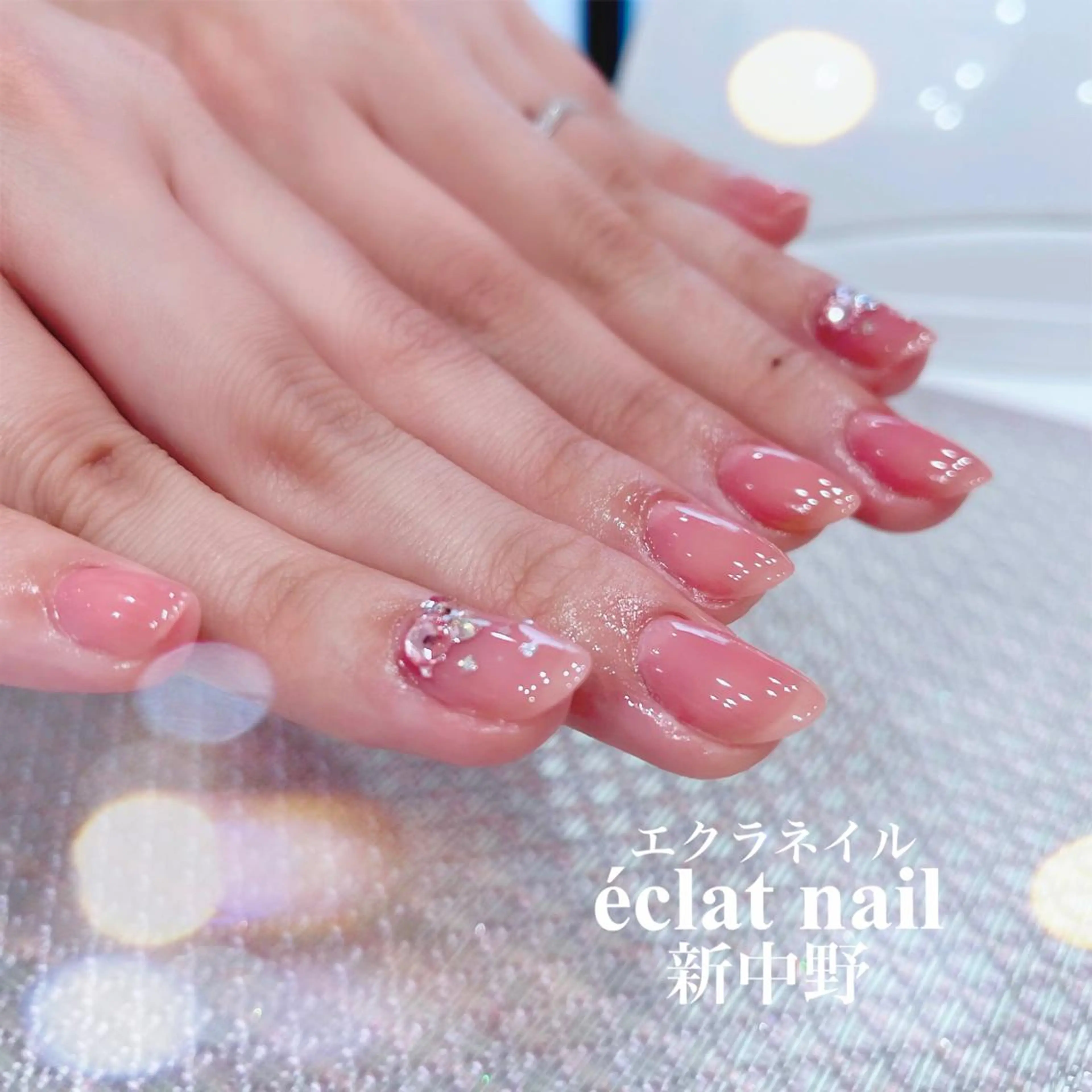 ネイル ジェルネイル オフィスネイル ワンカラーネイル シンプルネイル エクラネイル 大沢さやかのネイルデザイン