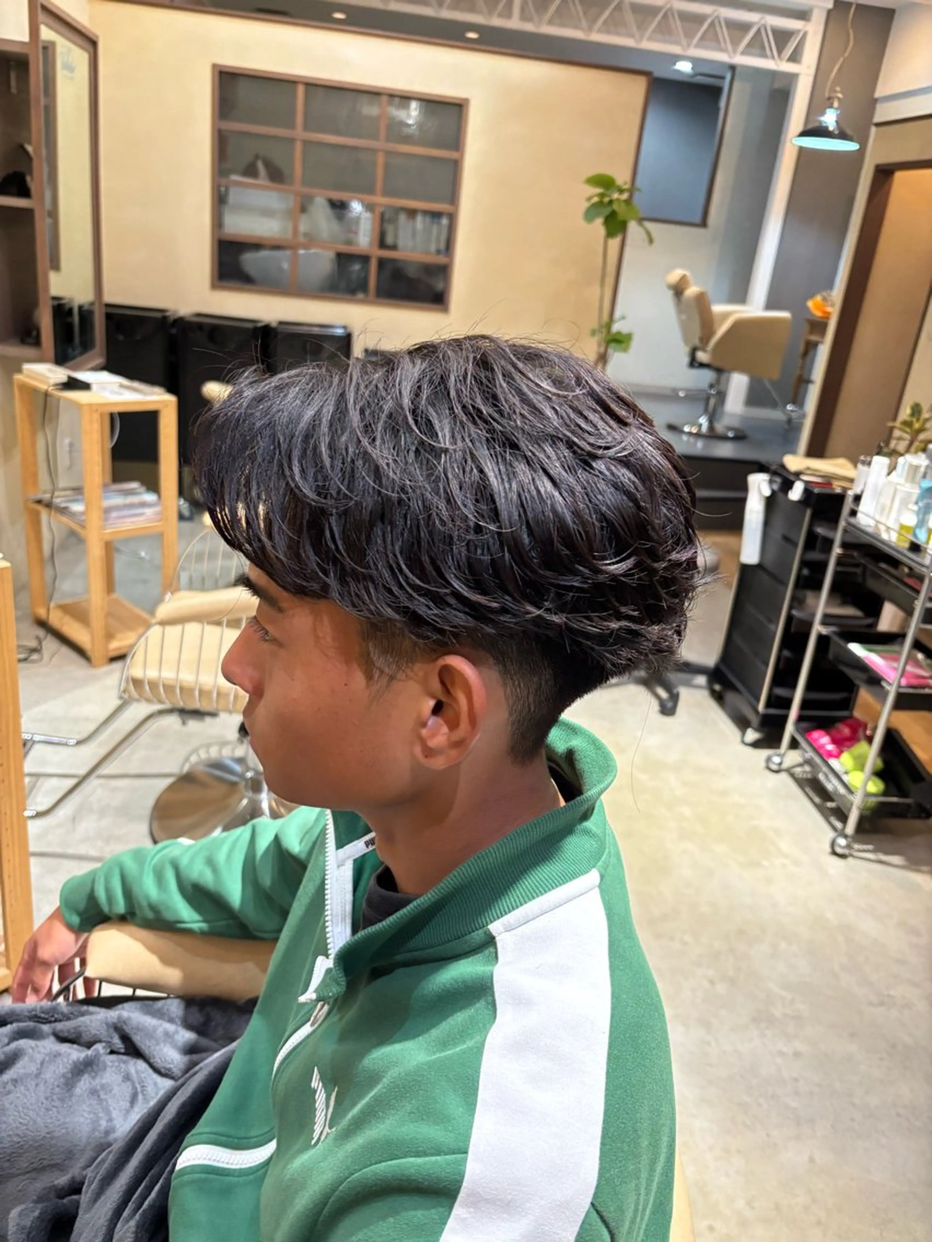 ショート メンズ カット パーマ 鹿児島 TSUBASAのヘアスタイル