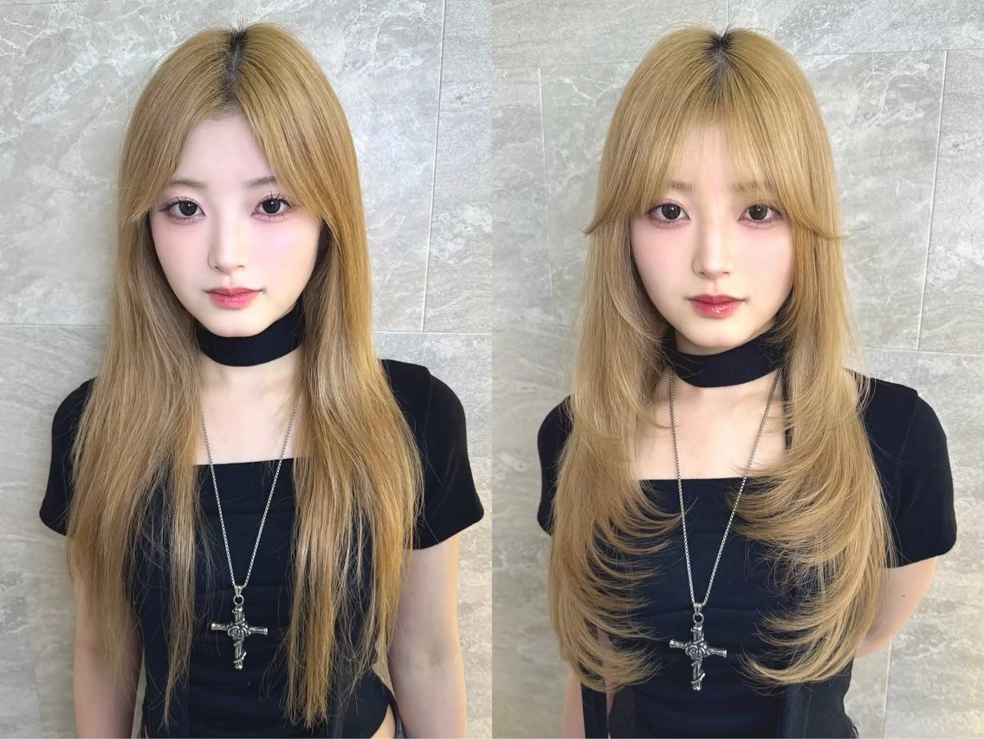 ロング 敦賀 菜々美のヘアスタイル