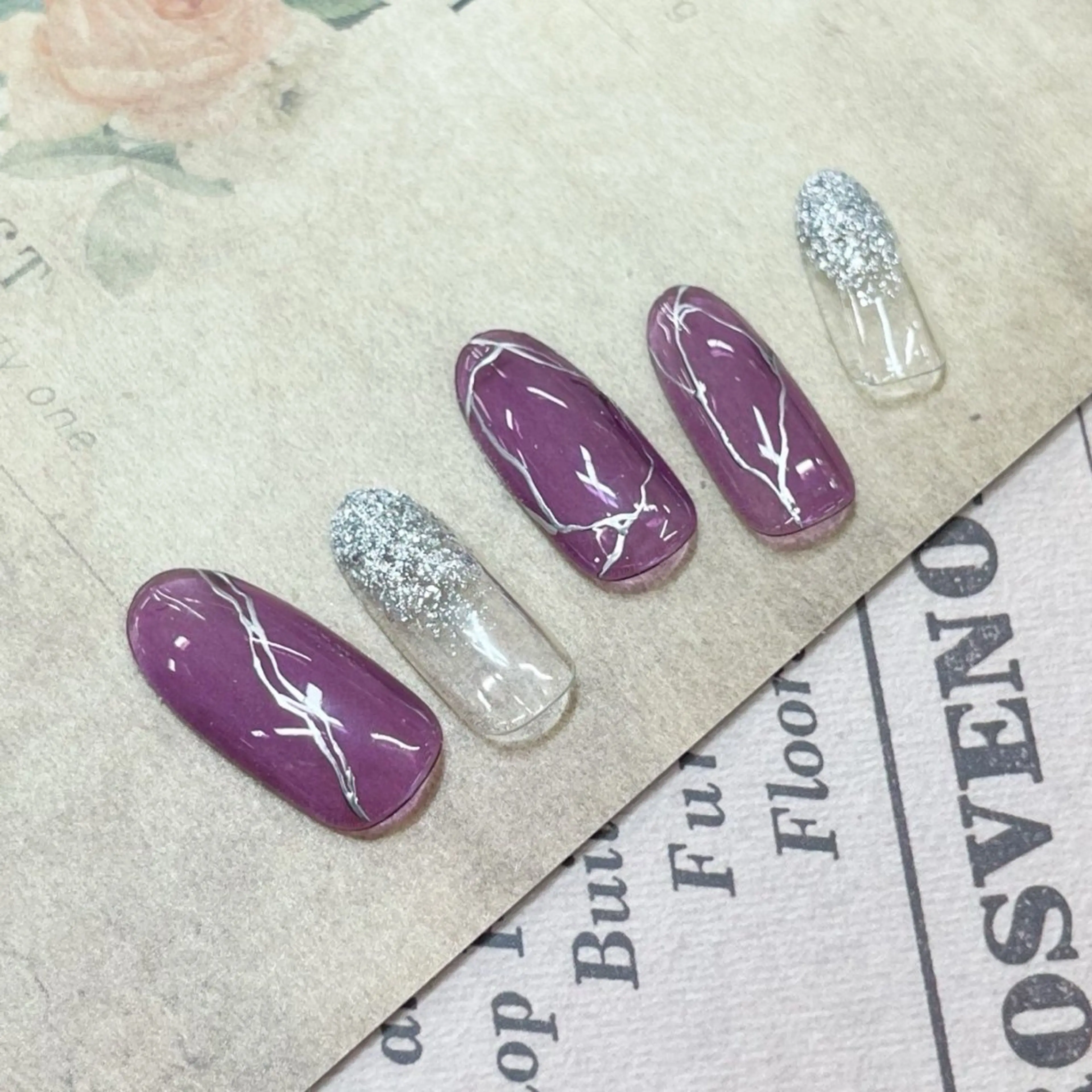 ネイル ⭐︎休業中の練習⭐︎ JNA認定講師髙橋のネイルデザイン