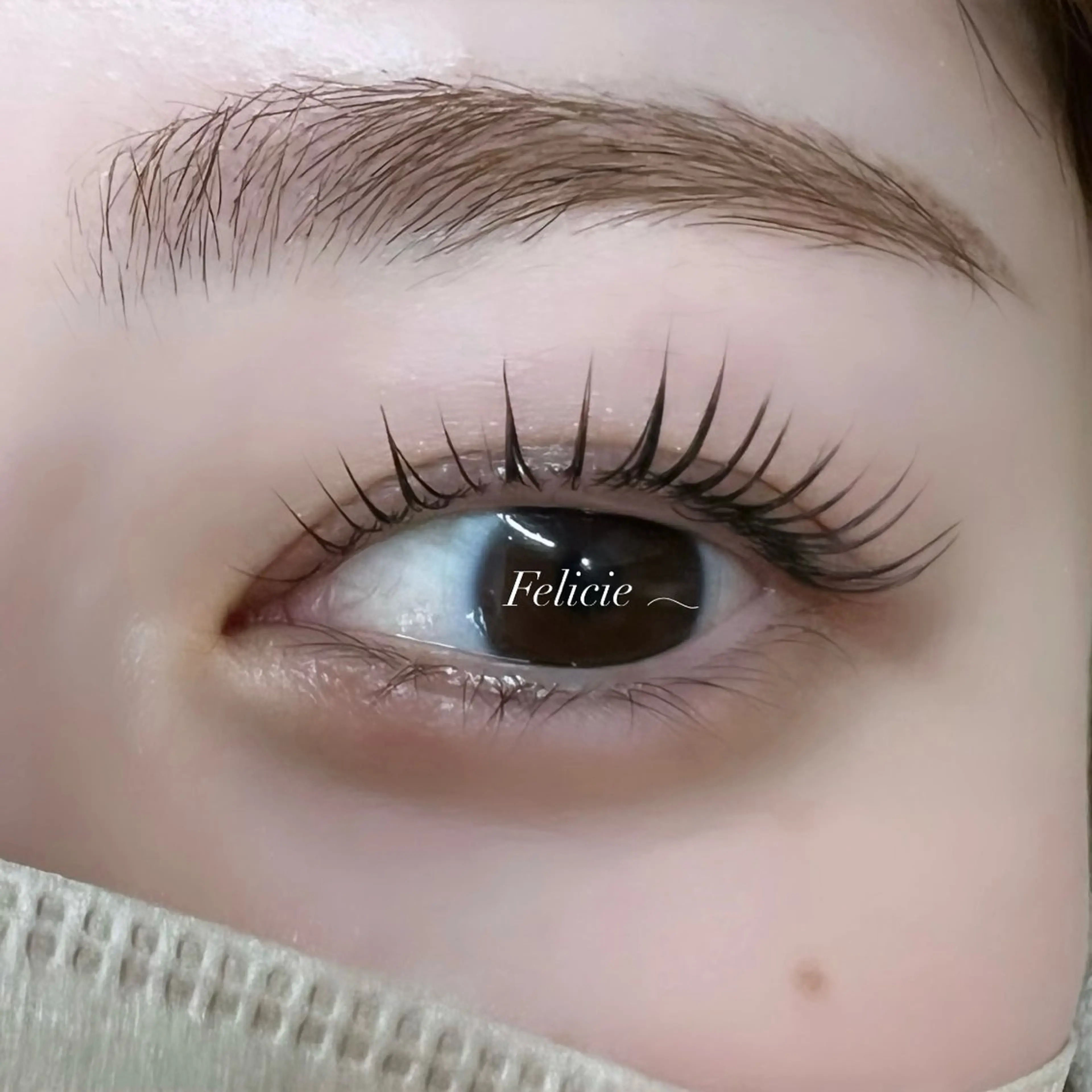 マツエク・マツパ パリジェンヌラッシュリフト マツパ Felicie＊ Sayakaのマツエク・マツパデザイン