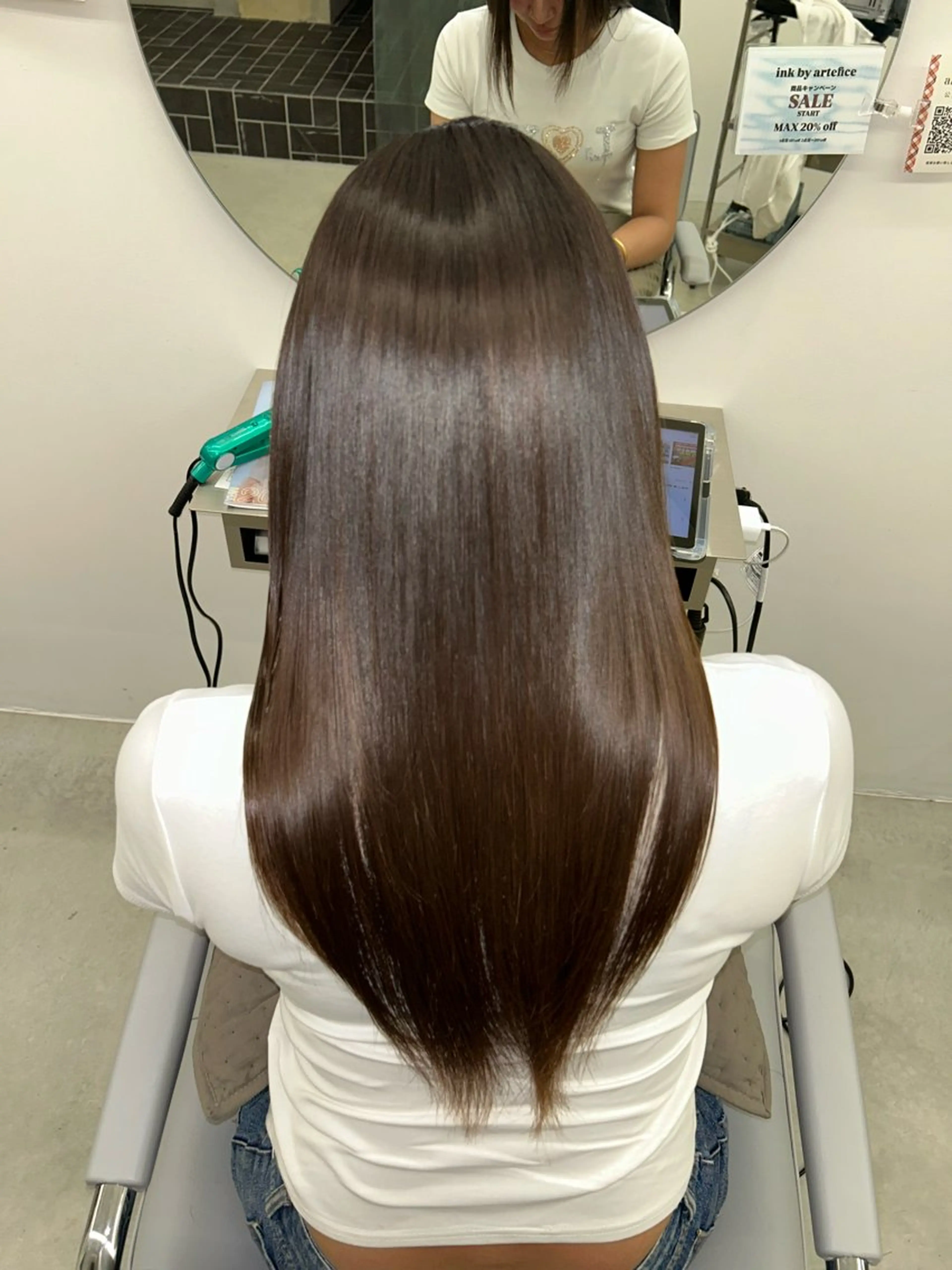 ロング 縮毛矯正 縮毛矯正 ラン 髪質改善/甲子園口のヘアスタイル