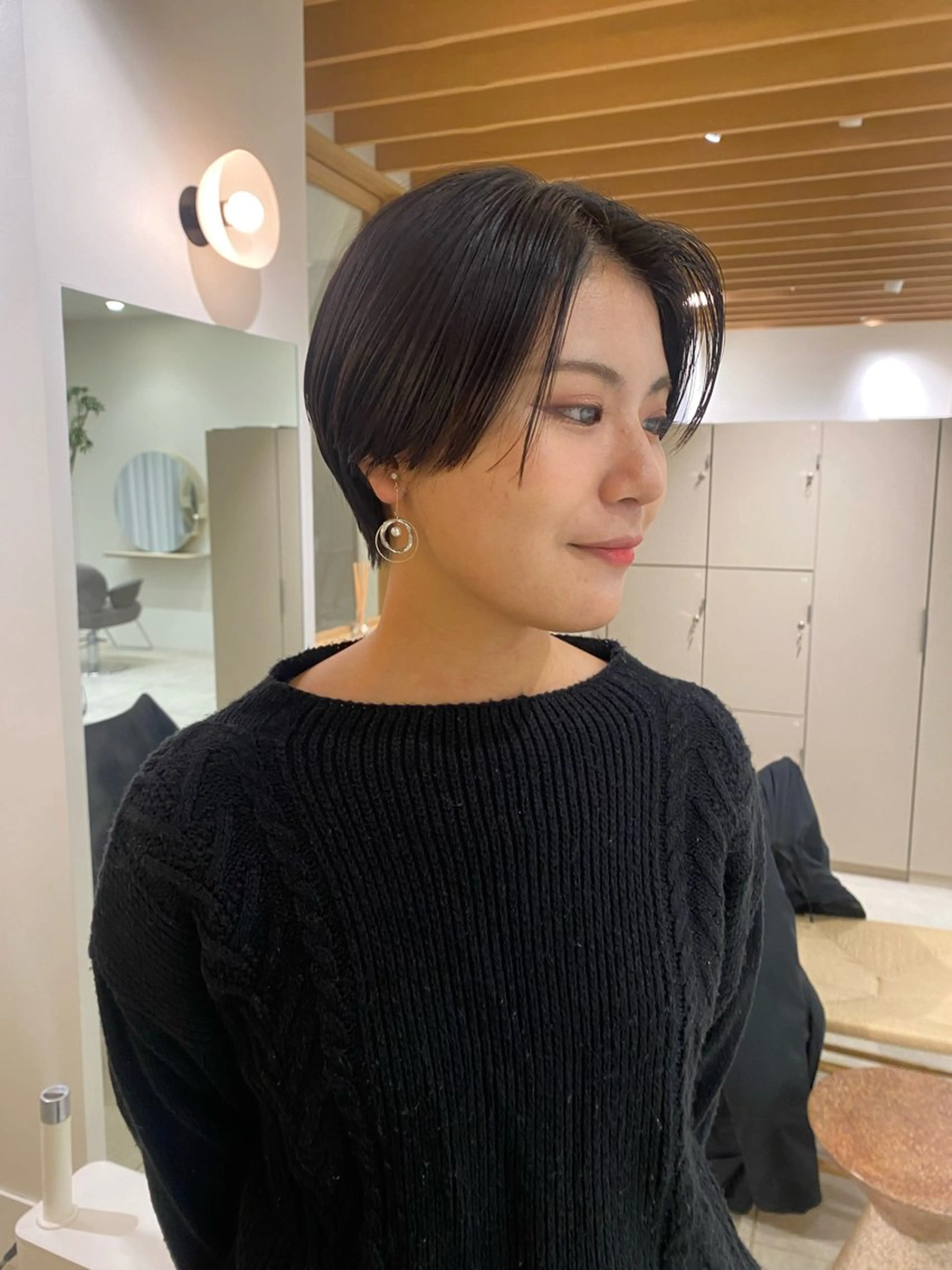 ショート 似合わせカットカラー りおなのヘアスタイル