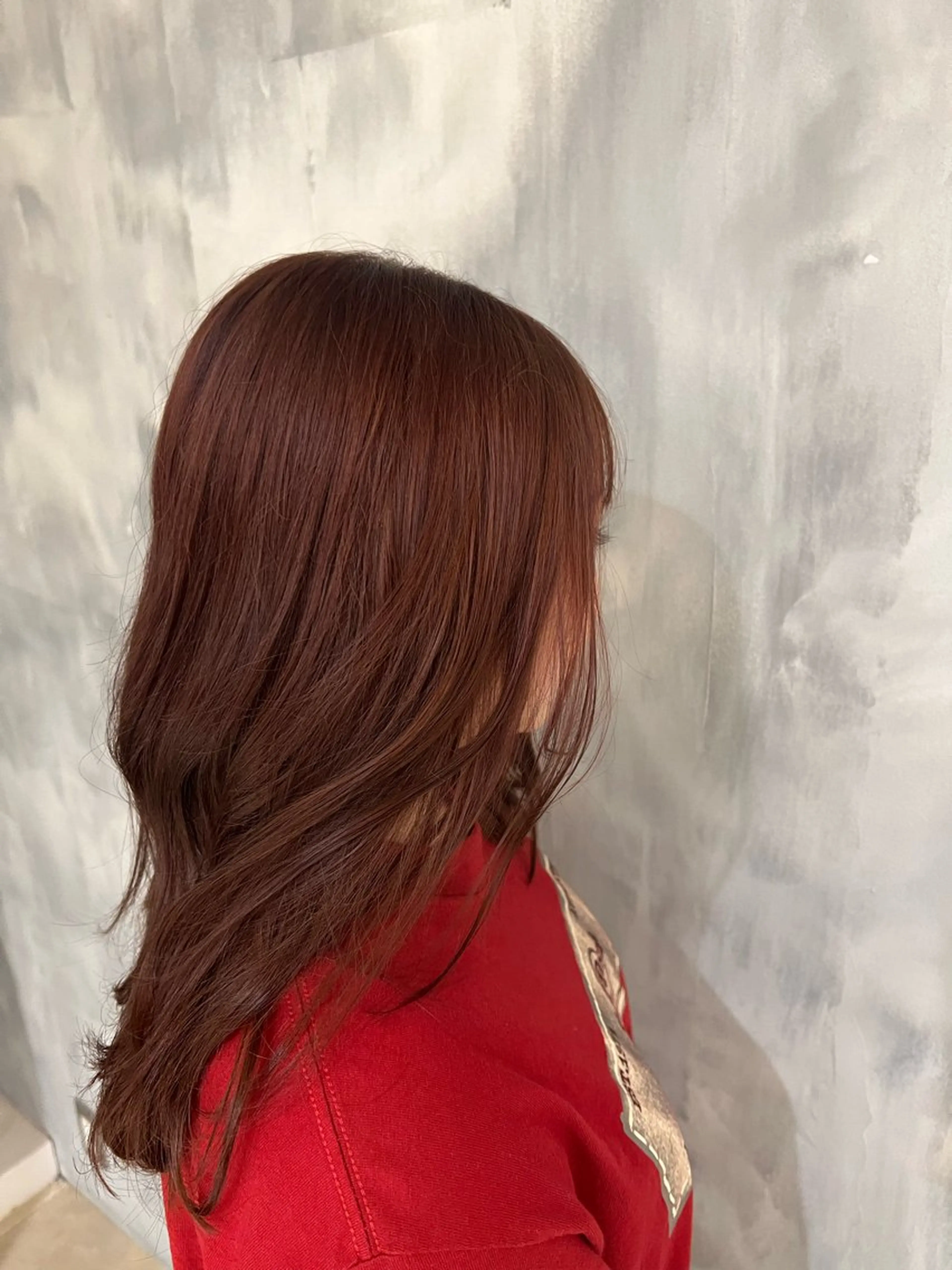 ミディアム ヘアカラー ✨艶髪／透明感カラー ミユ💜のヘアスタイル