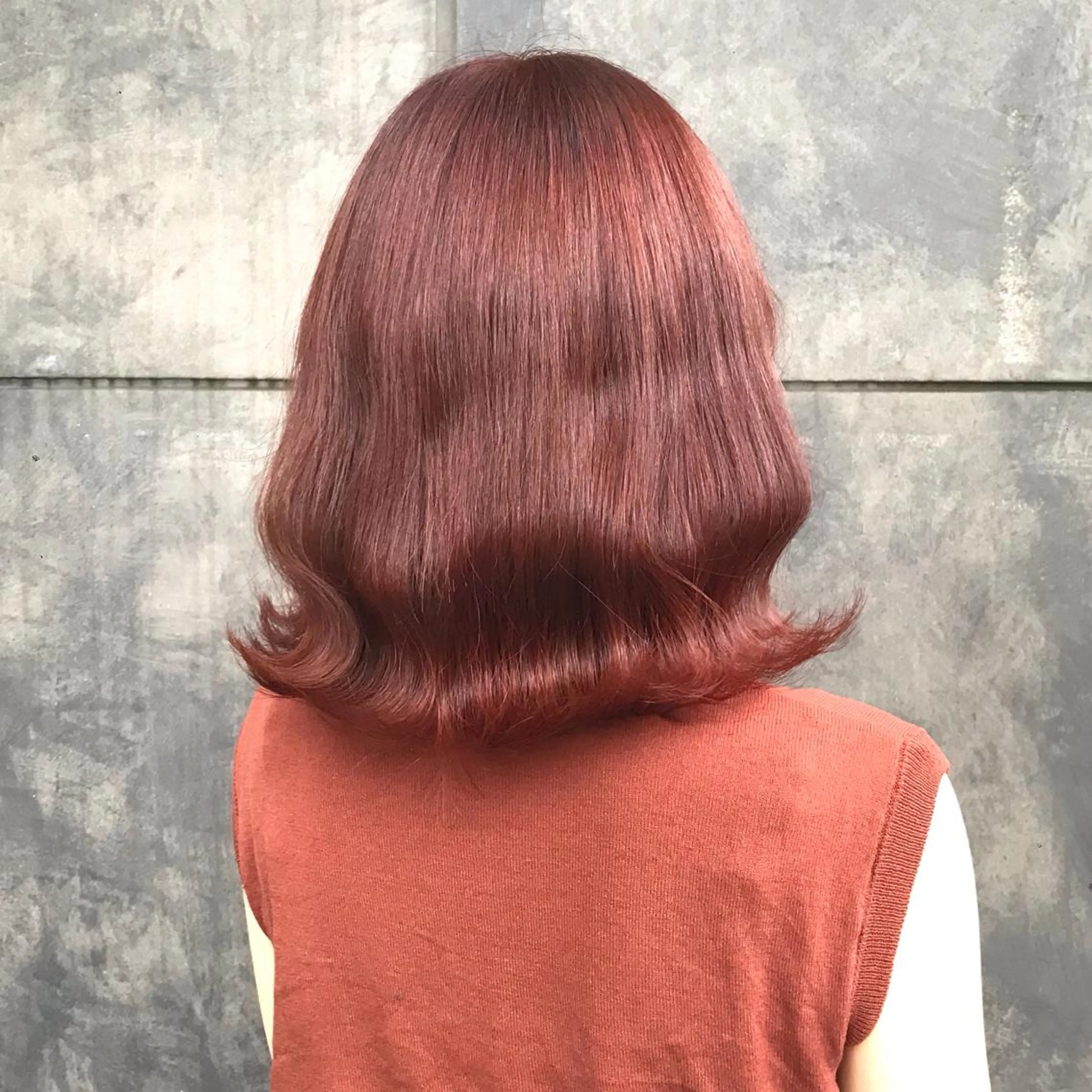 ミディアム カラー ブリーチ オレンジ タンバルモリ ヨシンモリ ムルギョル巻き K-POP好き美容師 🇰🇷Kai.Yのヘアスタイル