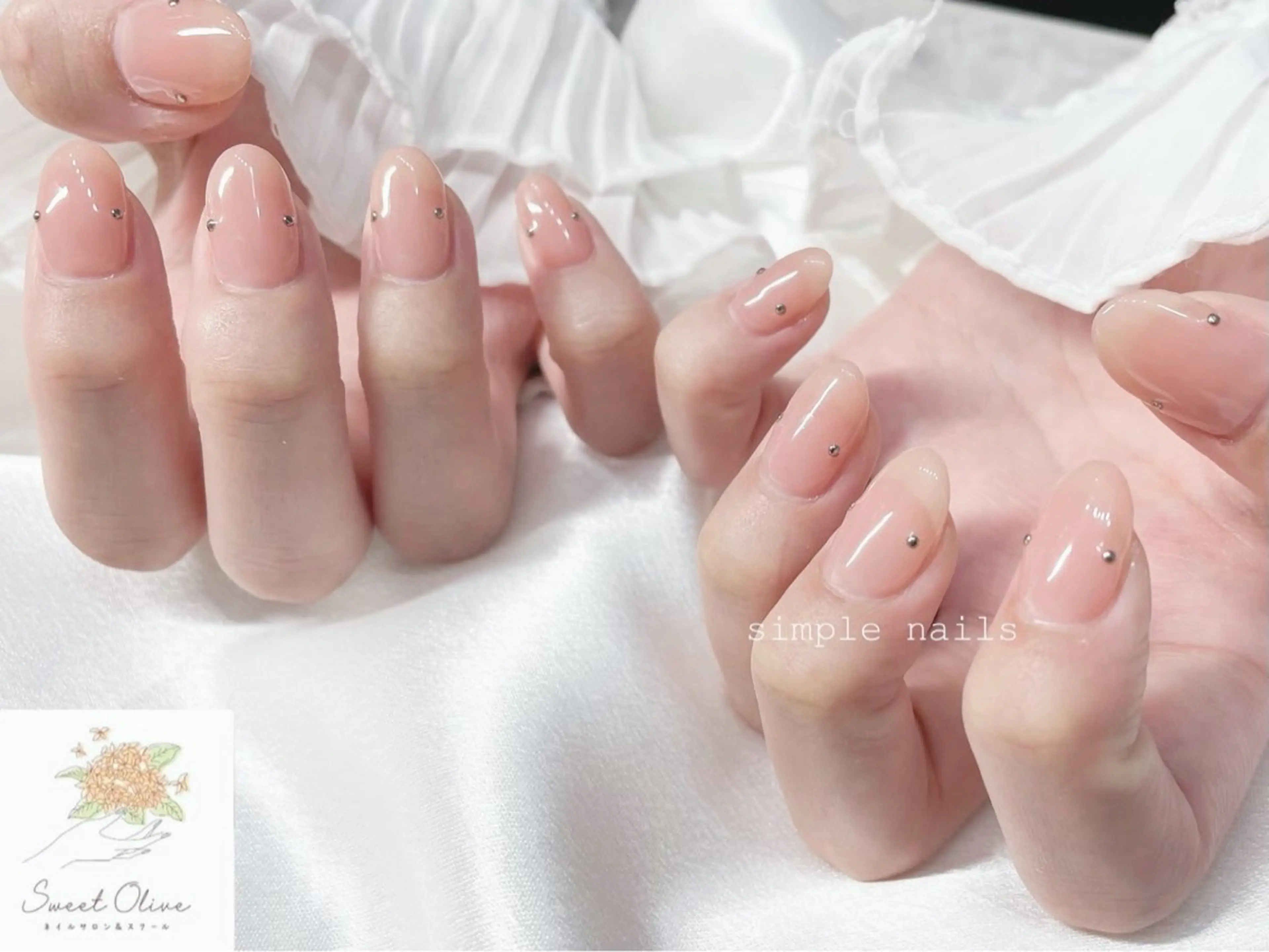 ネイル ワンカラーネイル ハンドネイル SweetOlive Chinatsuのネイルデザイン