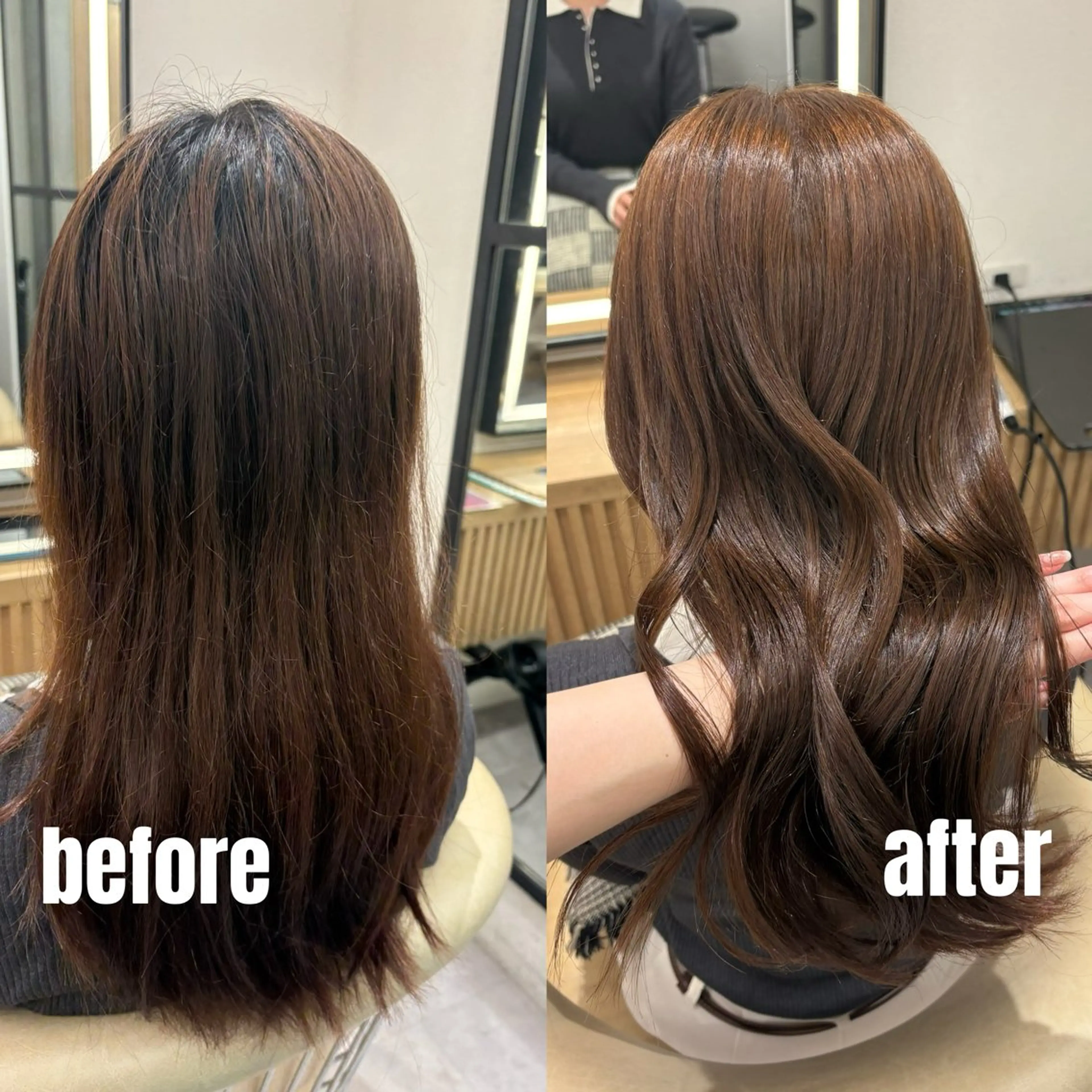 ロング カット ヘアカラー ブリーチなしWカラー /レイヤー/設樂彩乃のヘアスタイル