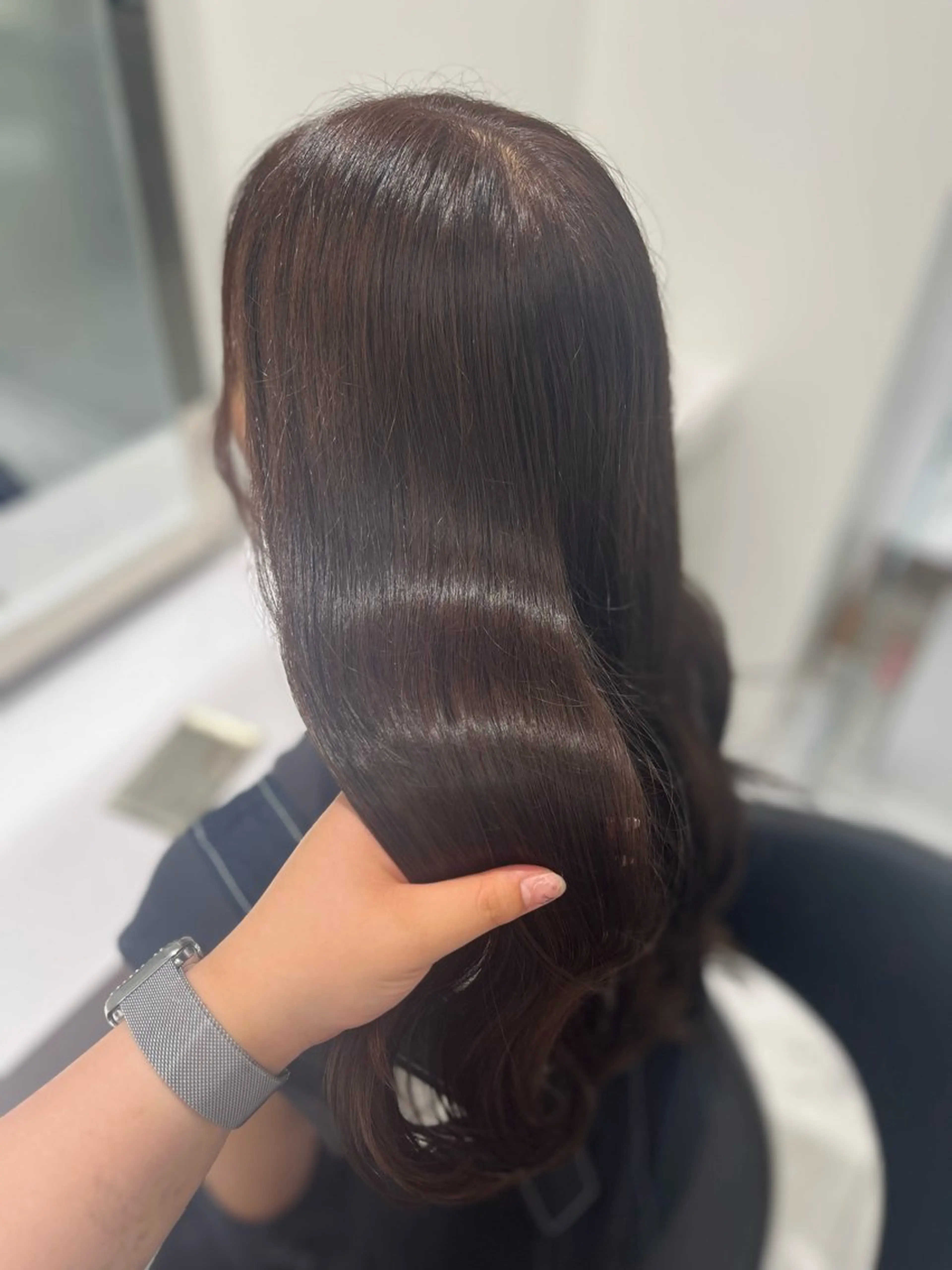 ロング カラー ブラウンカラー トリートメント ハイトーンカラー💞 くるみ🎀のヘアスタイル