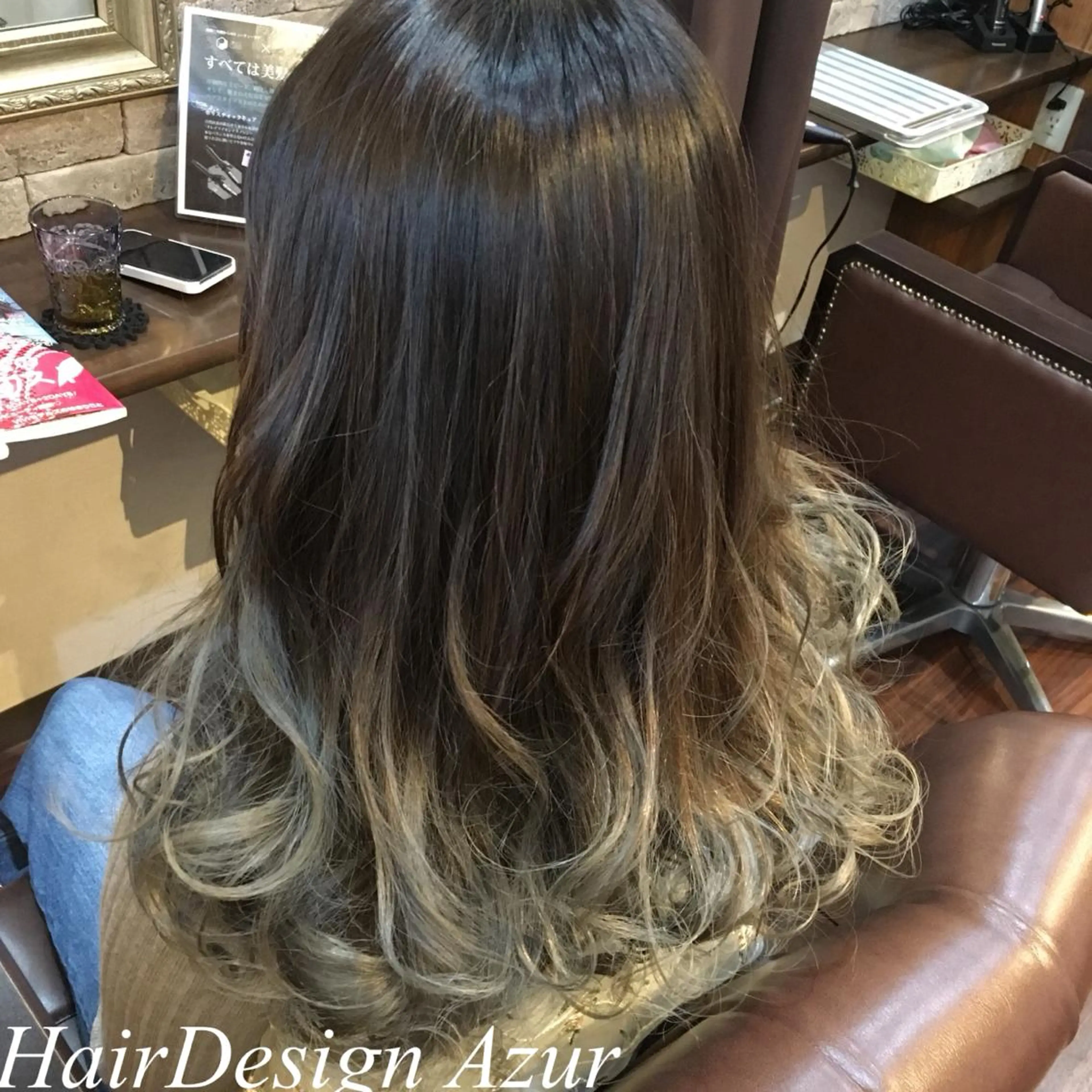 ロング カラー HairDesign Azurのヘアスタイル