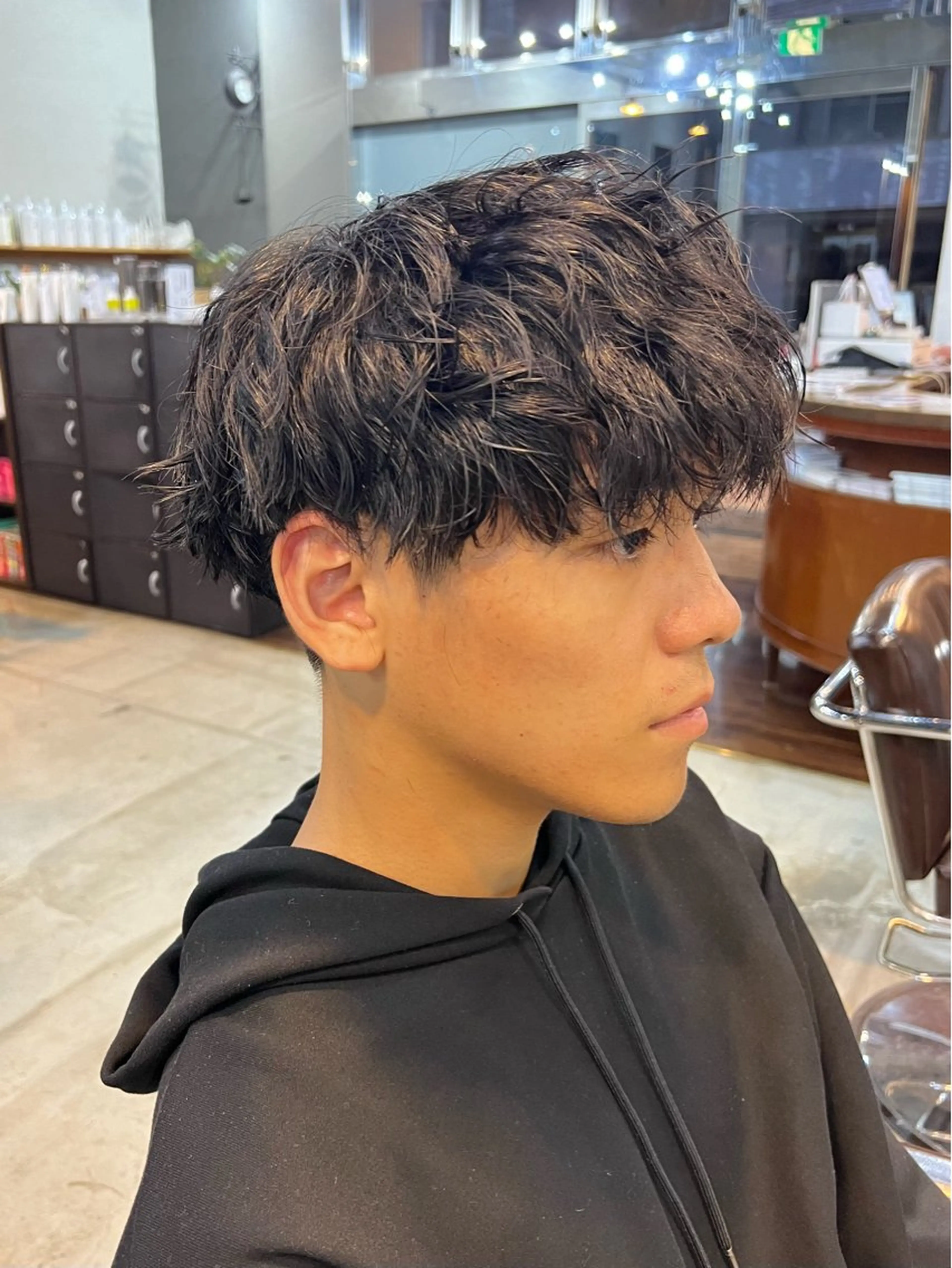 パーマ メンズ メンズパーマ 波巻きパーマ スパイラルパーマ Men's NAM 八角のヘアスタイル
