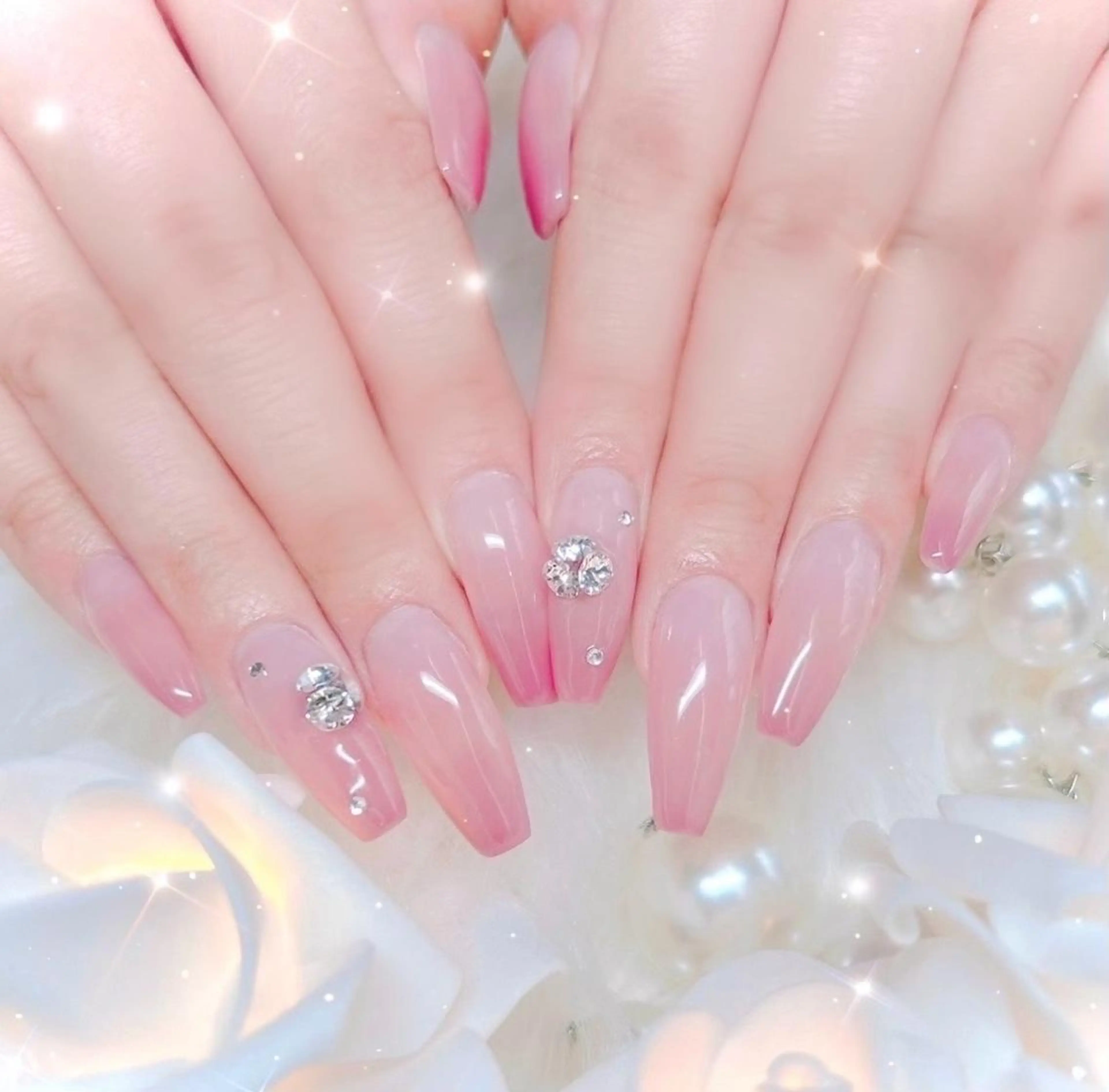 ネイル ジェルネイル 持ち込み パラジェル ワンホンネイル anju🌷 𓂃𓈒𓏸︎︎︎︎のネイルデザイン