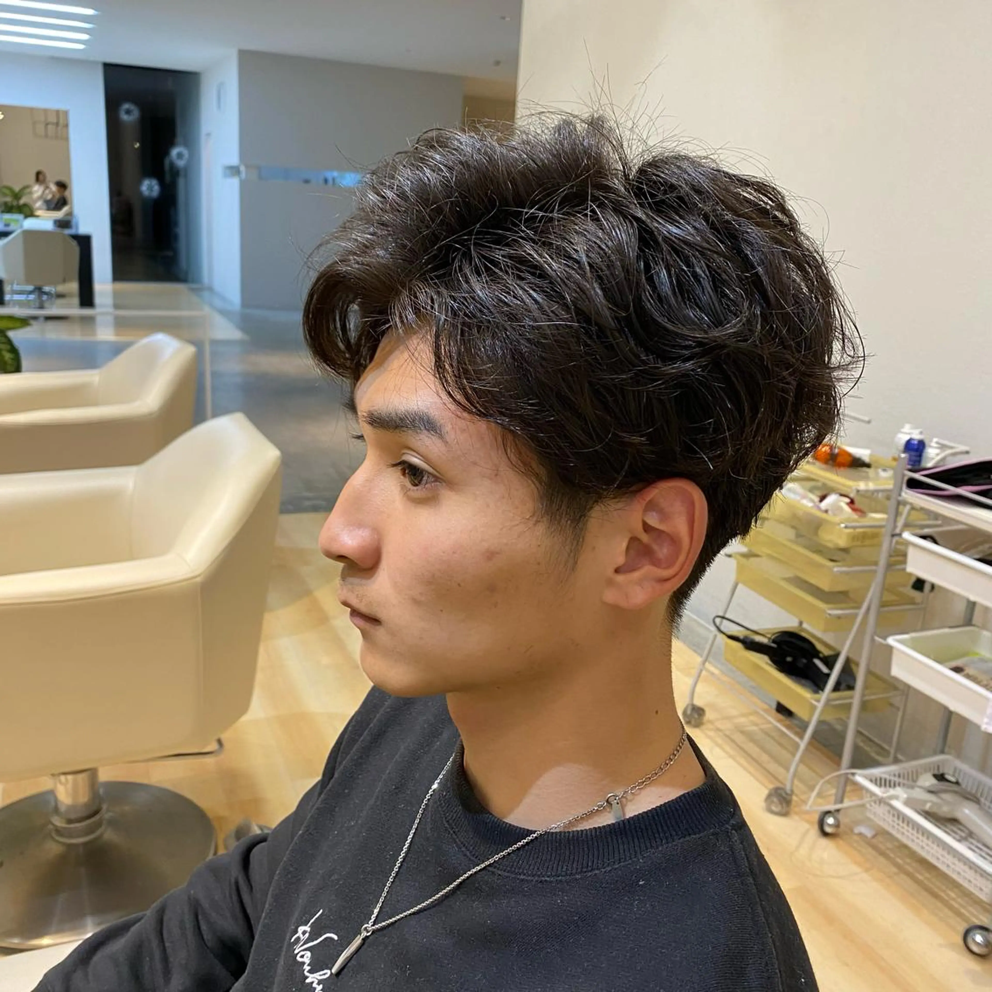 メンズ マッシュ メンズパーマ 今井 美桜のヘアスタイル