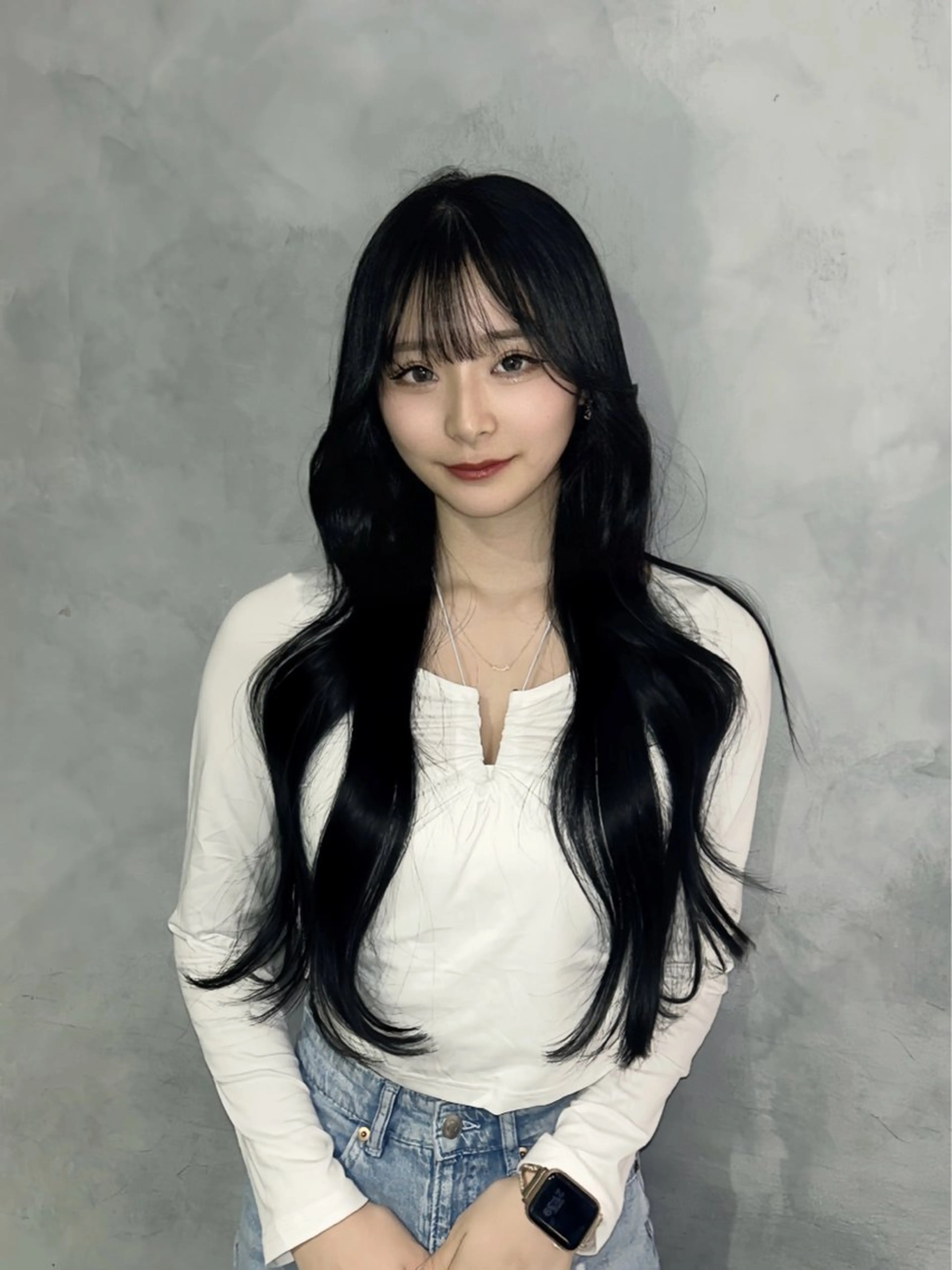 ロング ヨシンモリ エクステ 石山 洸平のヘアスタイル