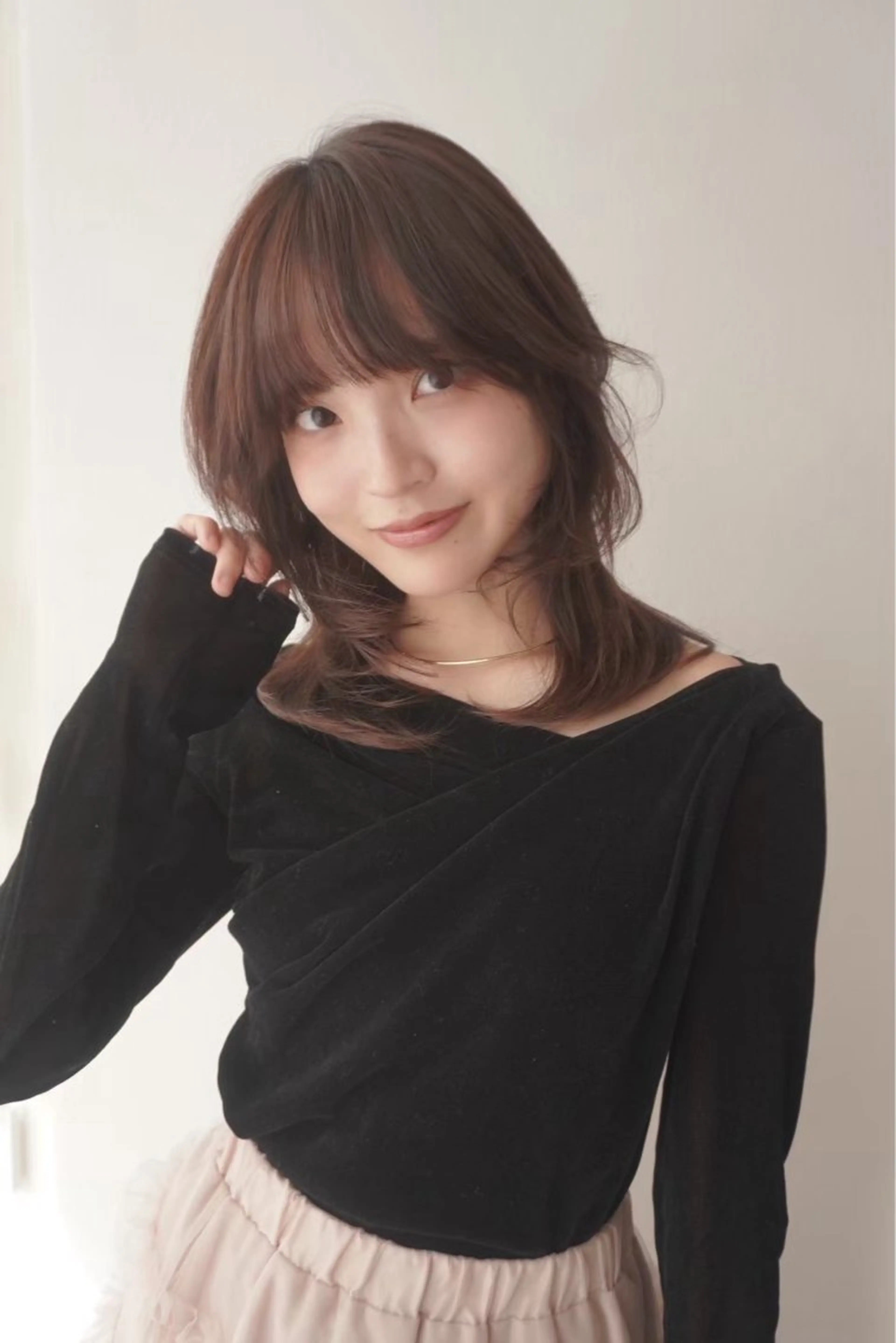 セミロング 竹田 珠希のヘアスタイル