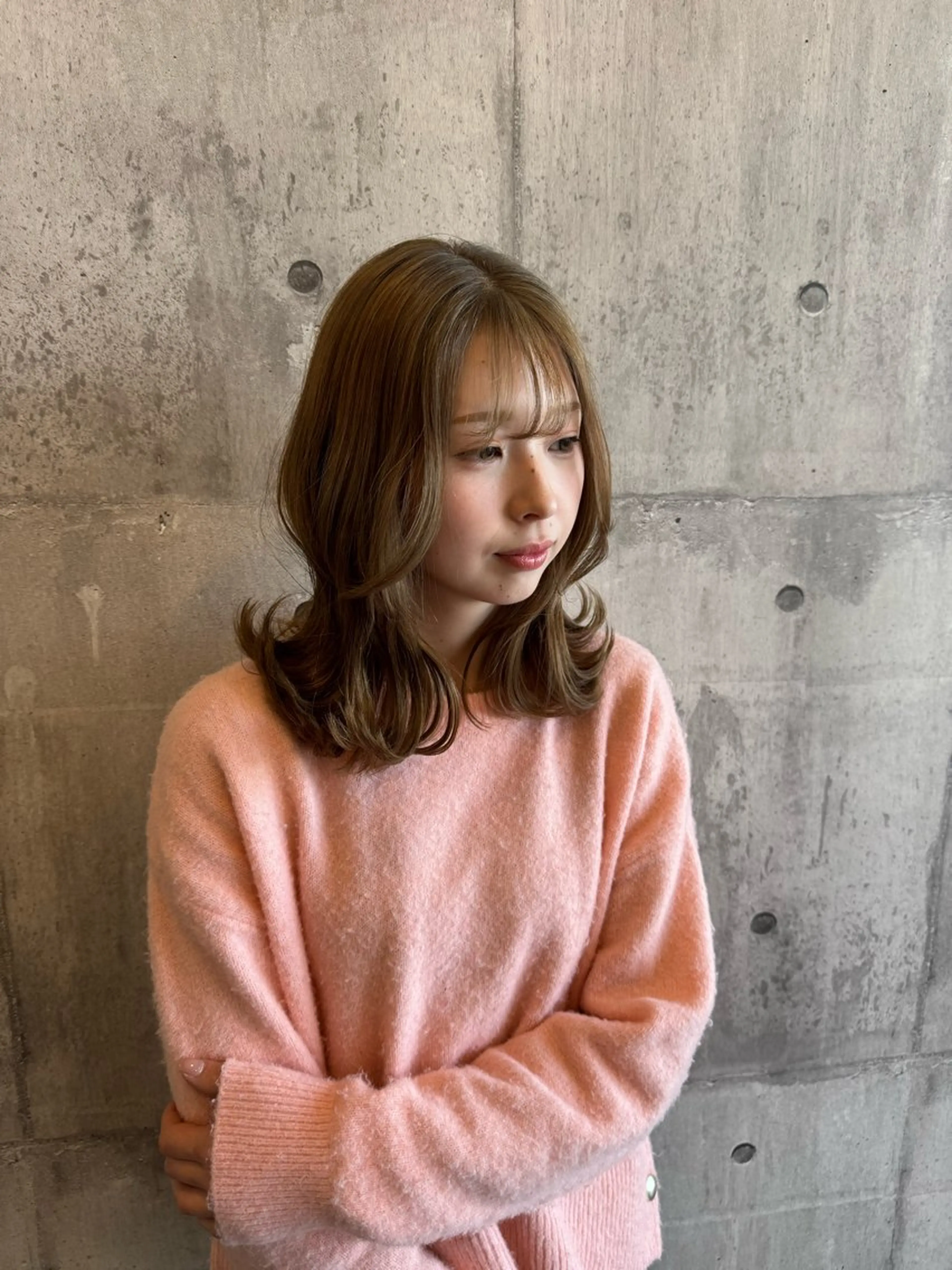 セミロング ヘアカラー トリートメント yuimarl切田 はじめ✨のヘアスタイル