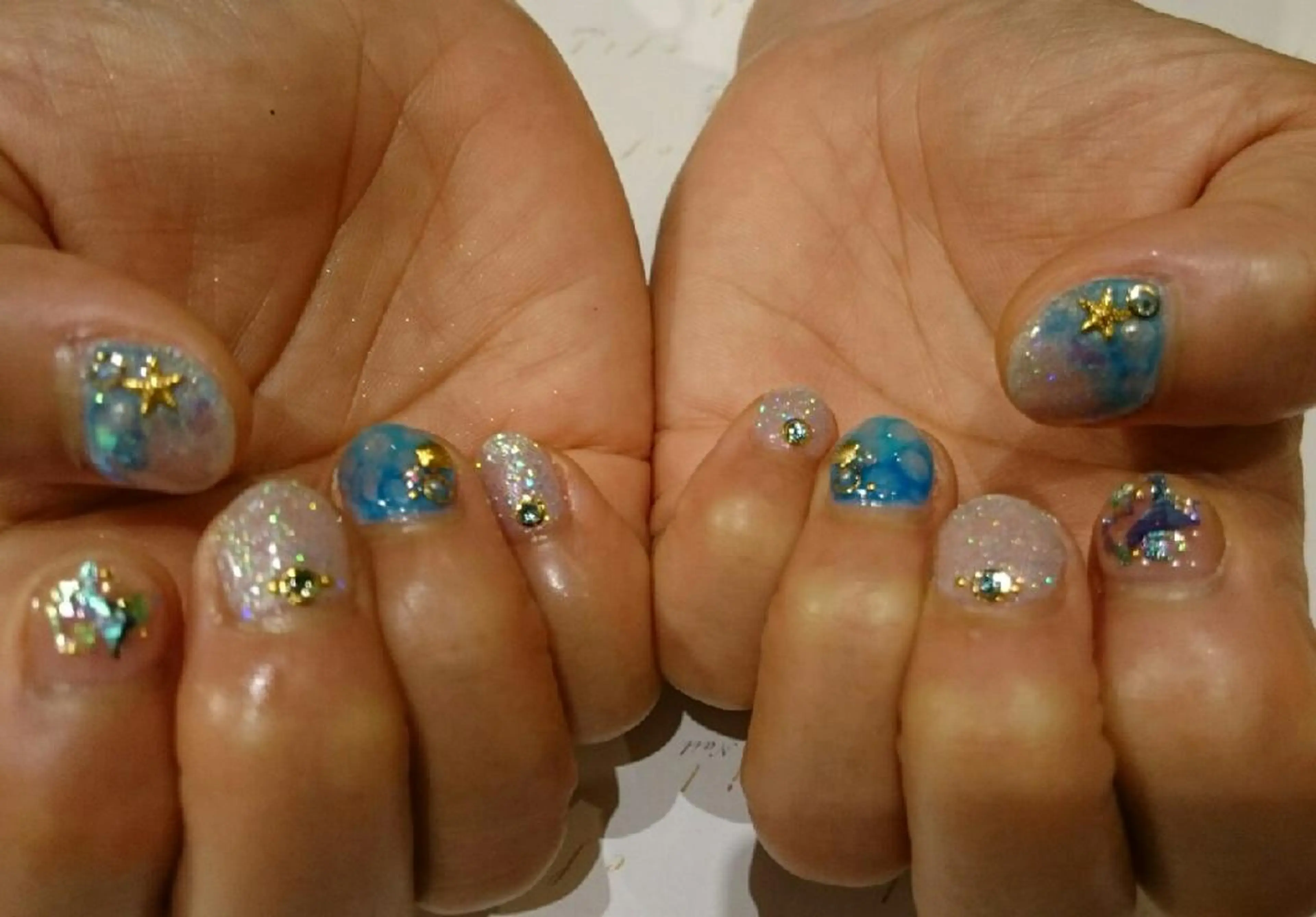 ネイル 夏ネイル みー shakushiroのネイルデザイン