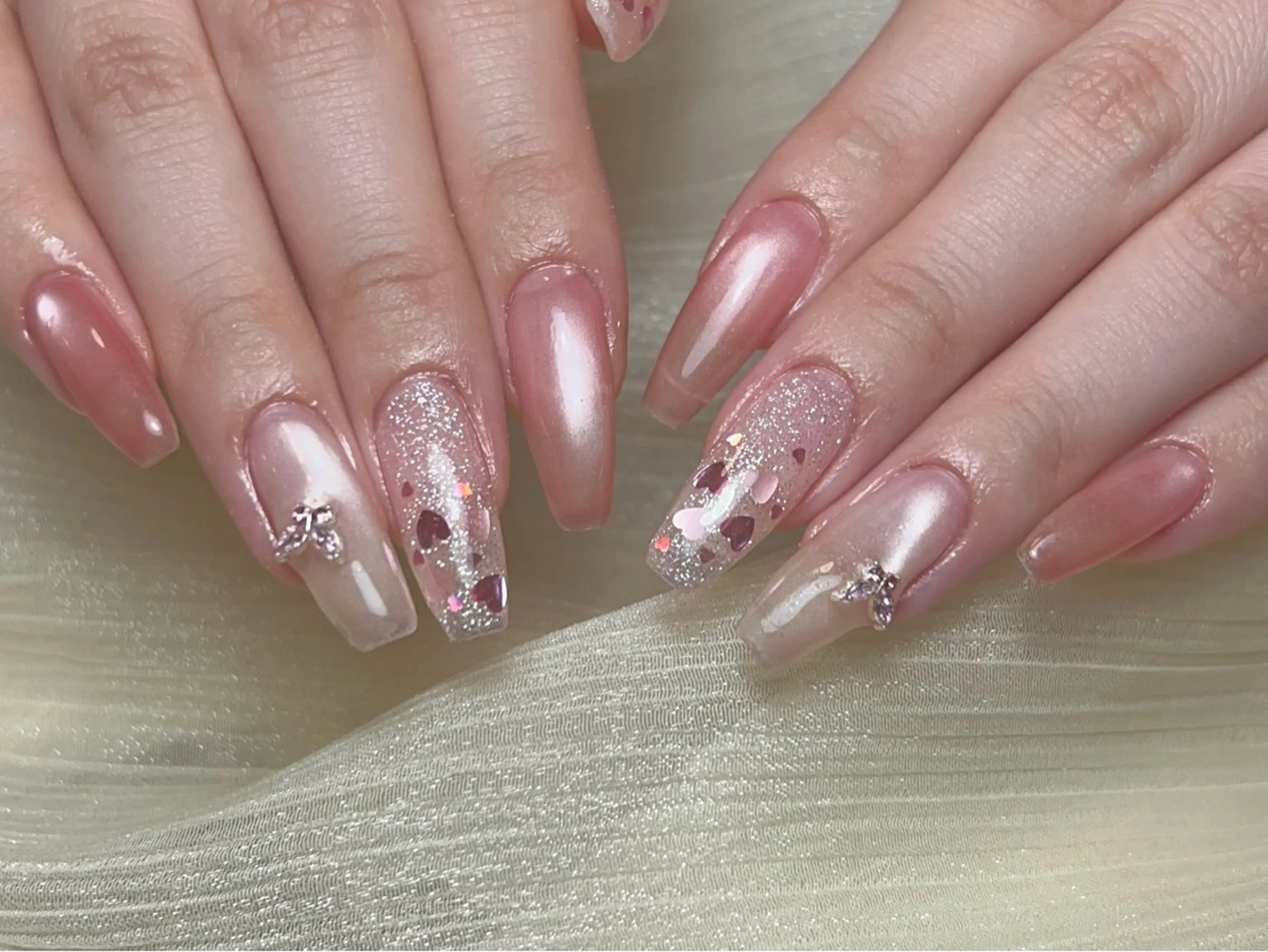 ネイル 韓国ネイル ロングネイル ハンドネイル Nail by EN 🪽Amiのネイルデザイン