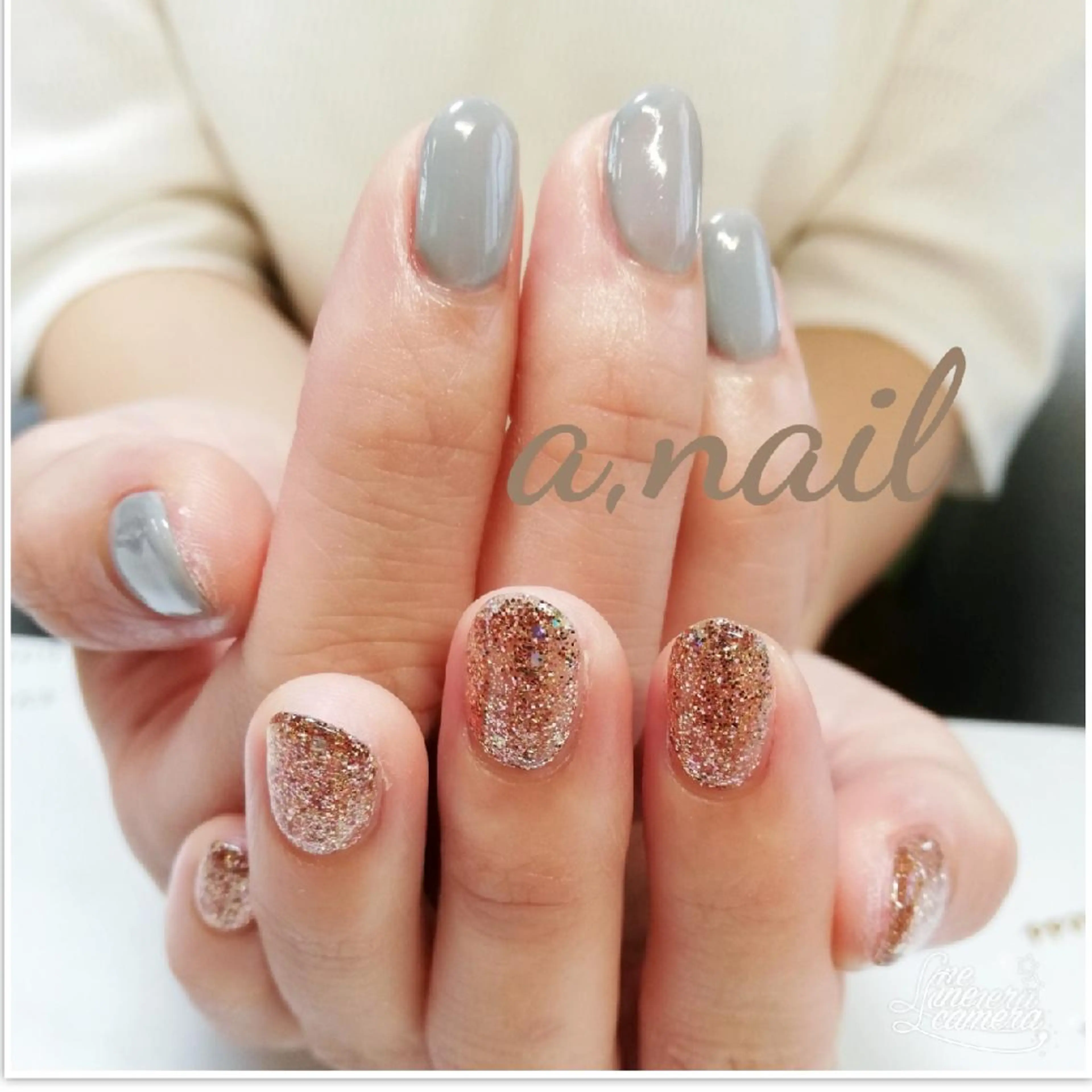 ネイル ストーンネイル ハンドネイル ネイルサロン エーネイルのネイルデザイン