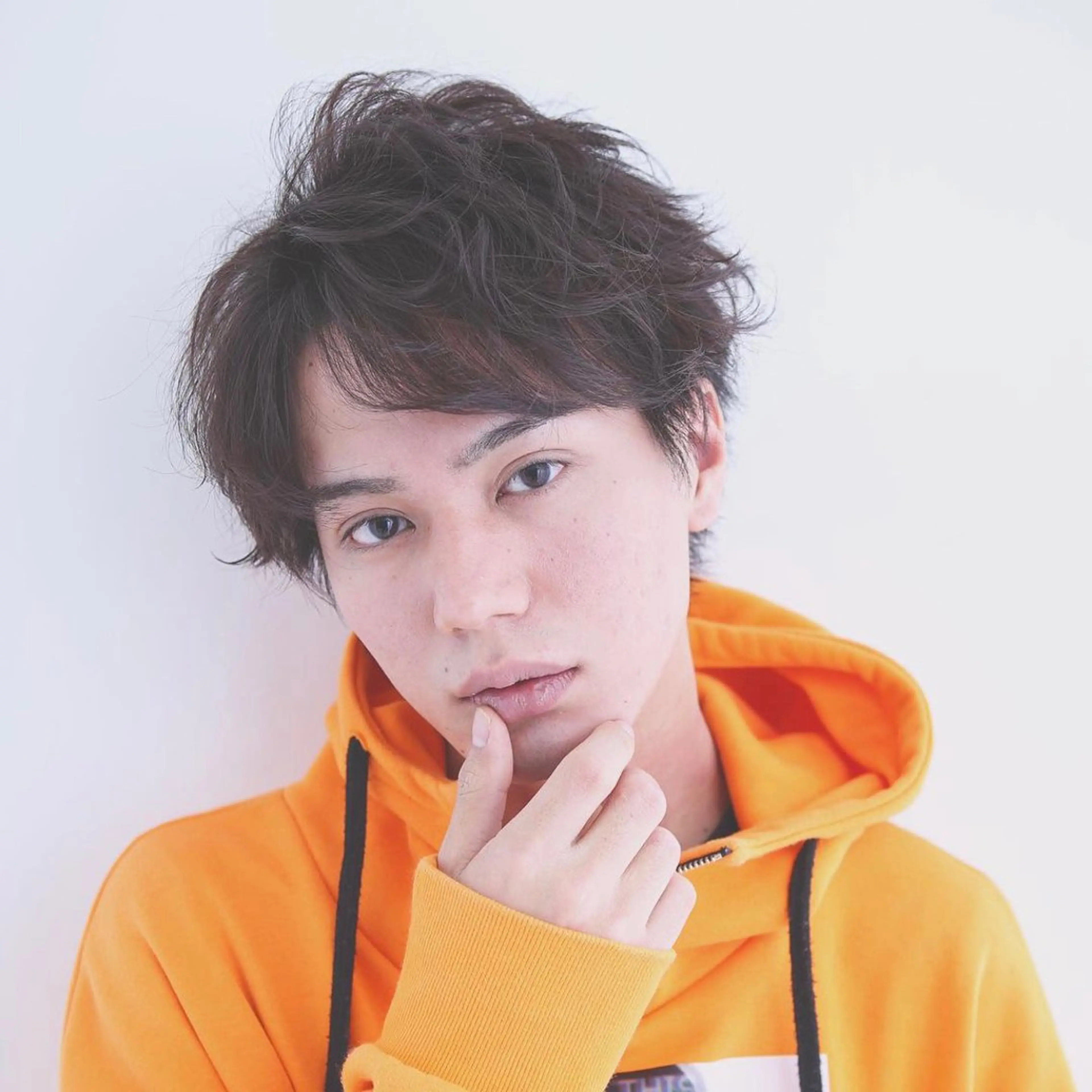 メンズ アップバング 稲村 直也のヘアスタイル