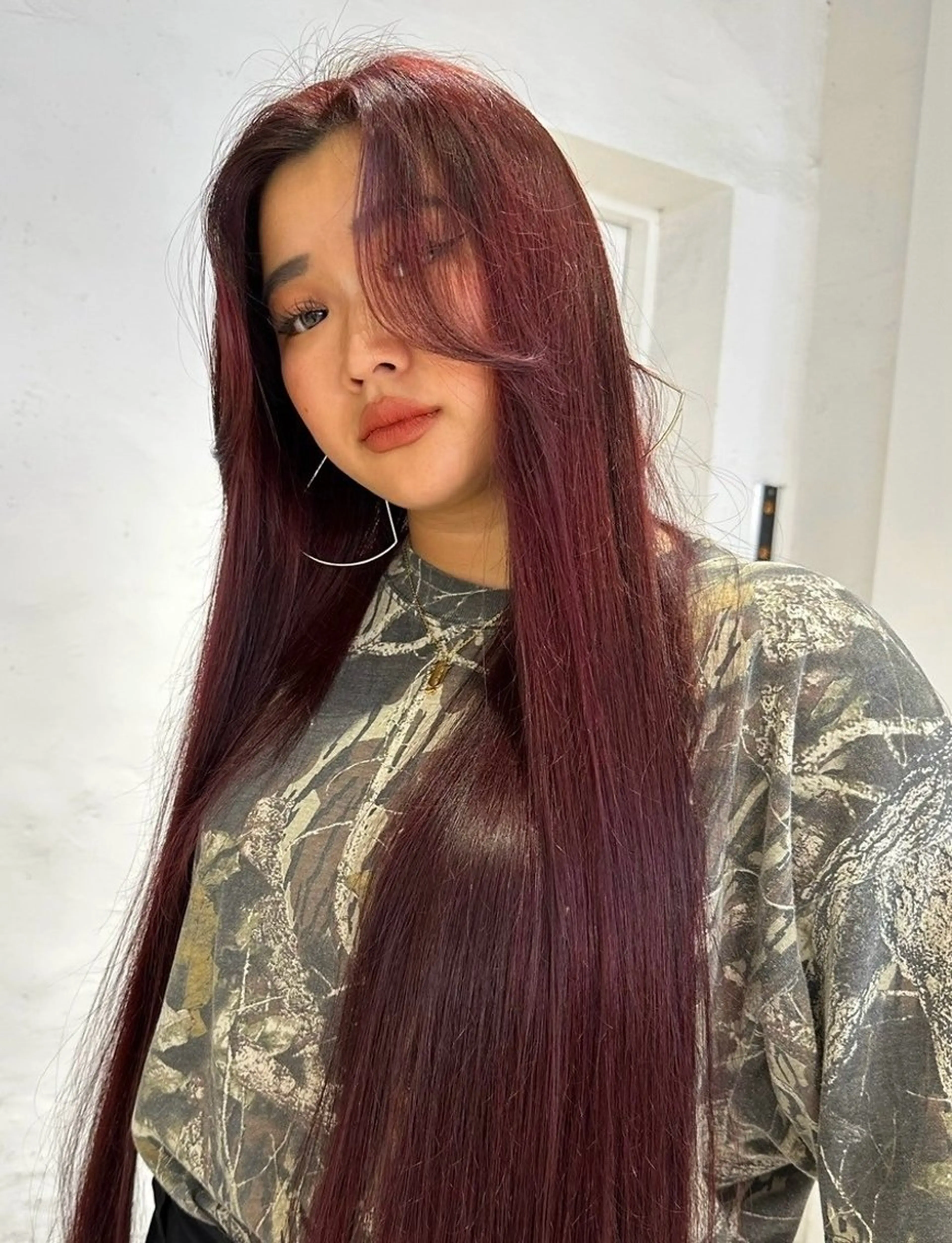 カラー ヘアカラー トリートメント ハイトーン/レイヤー nail 百咲💌のヘアスタイル