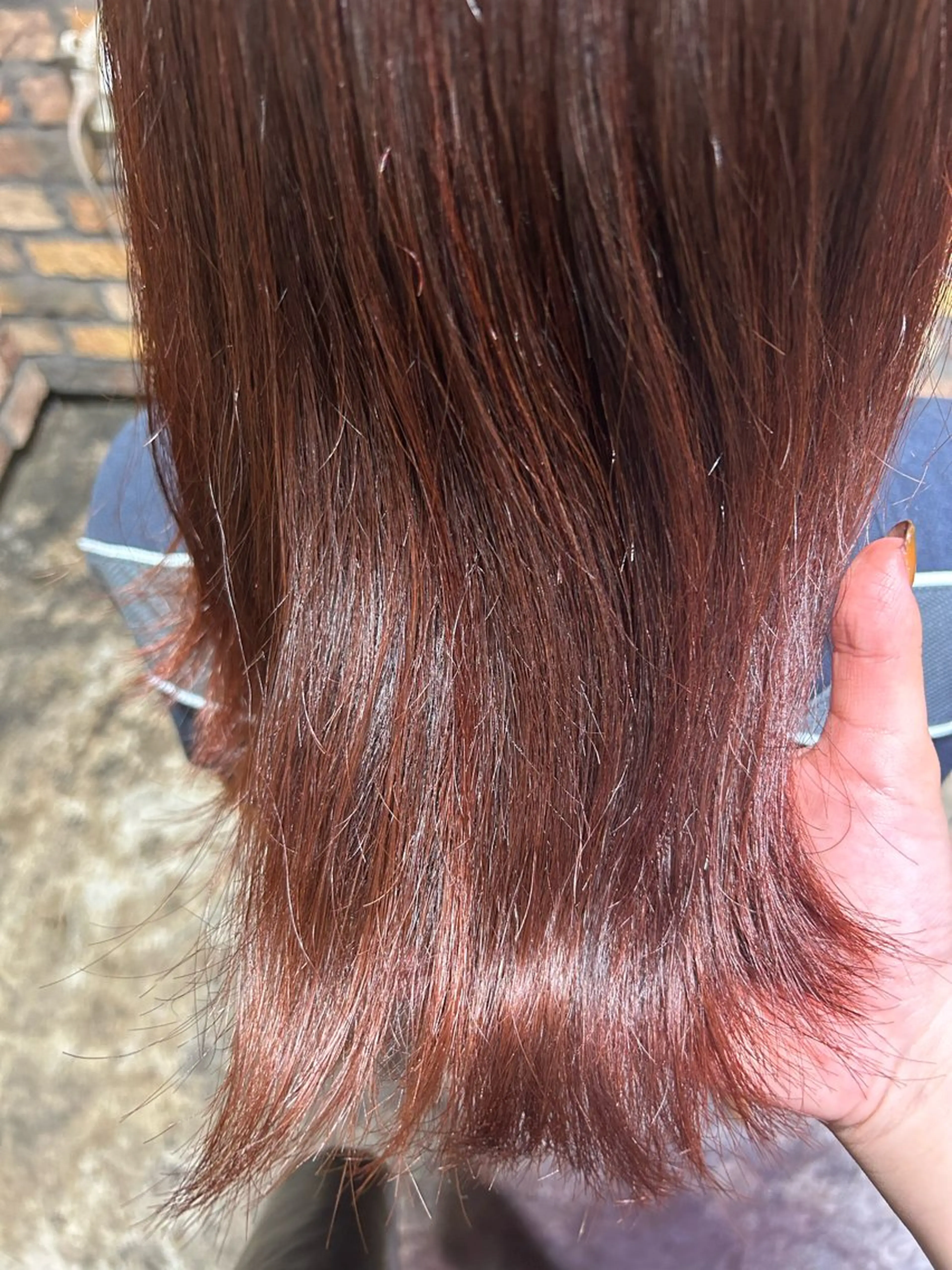 セミロング カット ヘアカラー 福村 彩夏のヘアスタイル