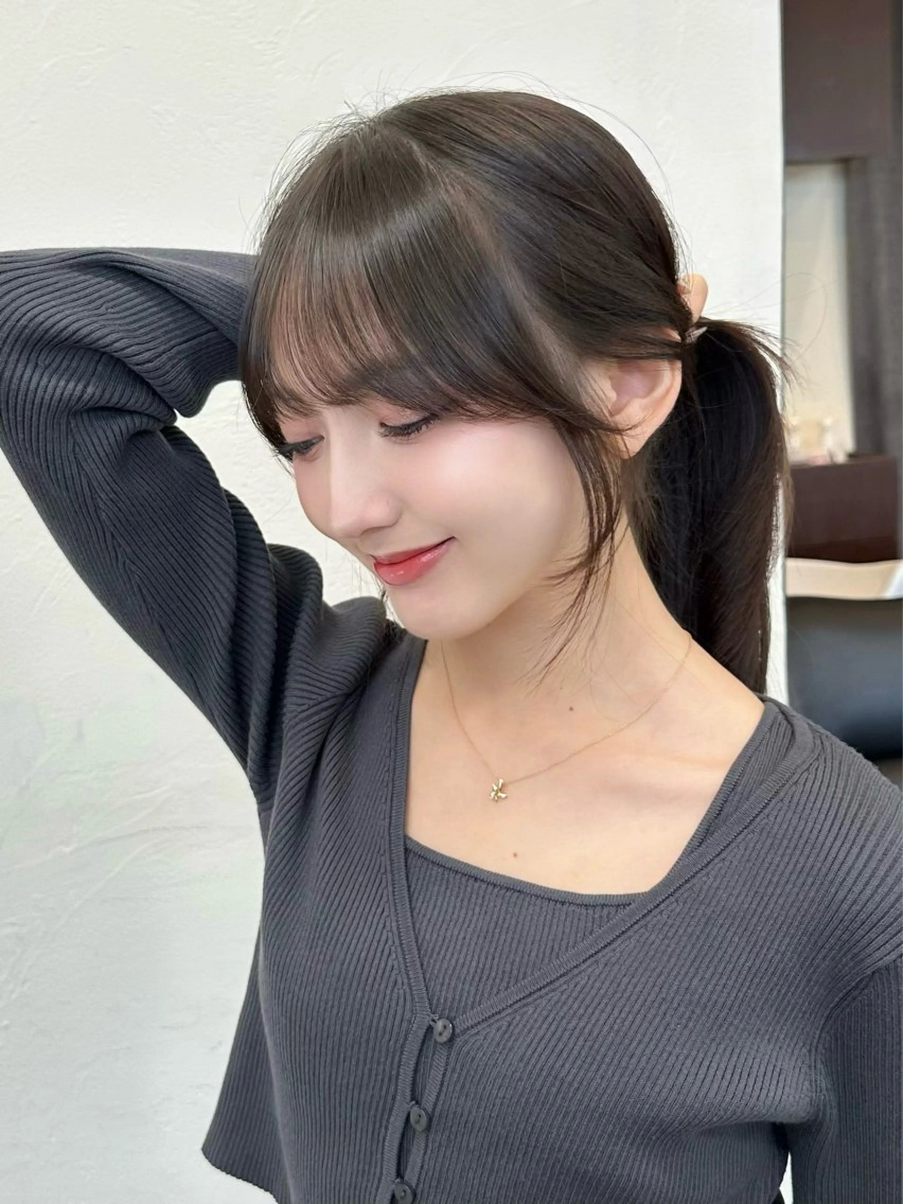 ミディアム カラー ヘアアレンジ ⭐️銀座/ショート/ 艶カラー/りょうがのヘアスタイル