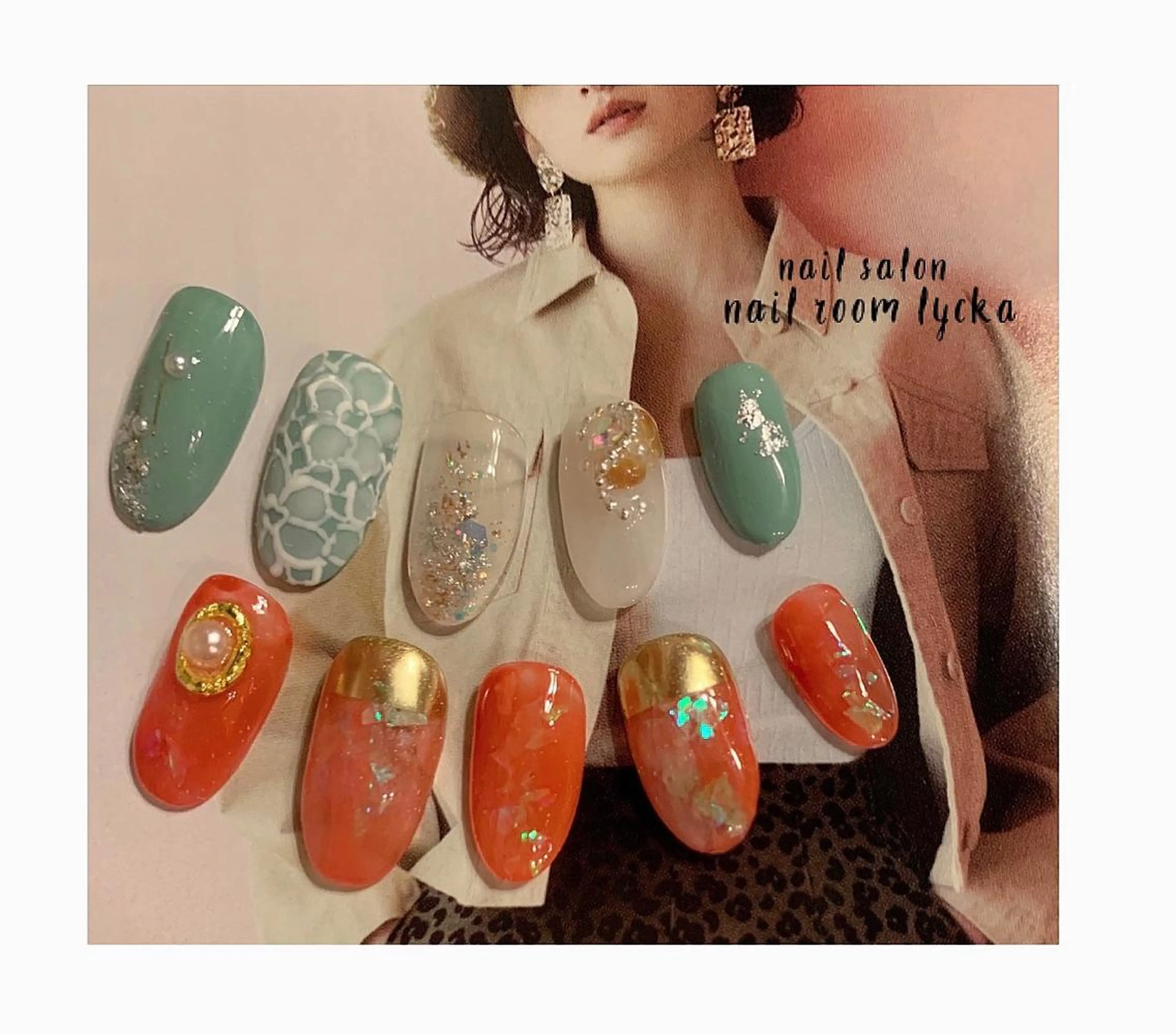 ネイル フラワーネイル ジェルネイル レース ミラーネイル ニュアンスネイル ﾈｲﾙﾙｰﾑﾘｯｶ 𝐦𝐚𝐲𝐮のネイルデザイン