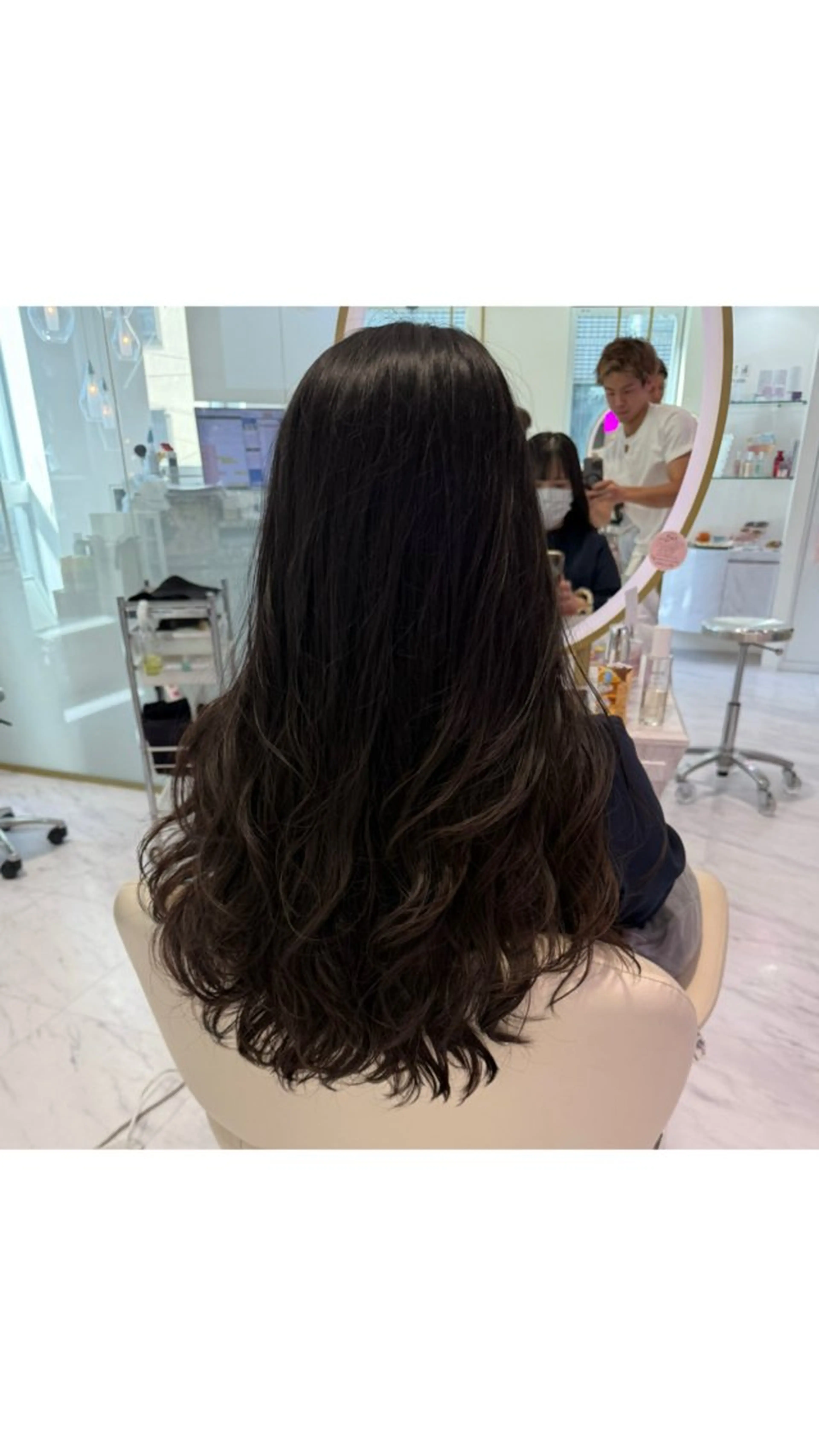 ロング パーマ ストレートパーマ 🌟TOSHI/透明 感カラー/ショートのヘアスタイル