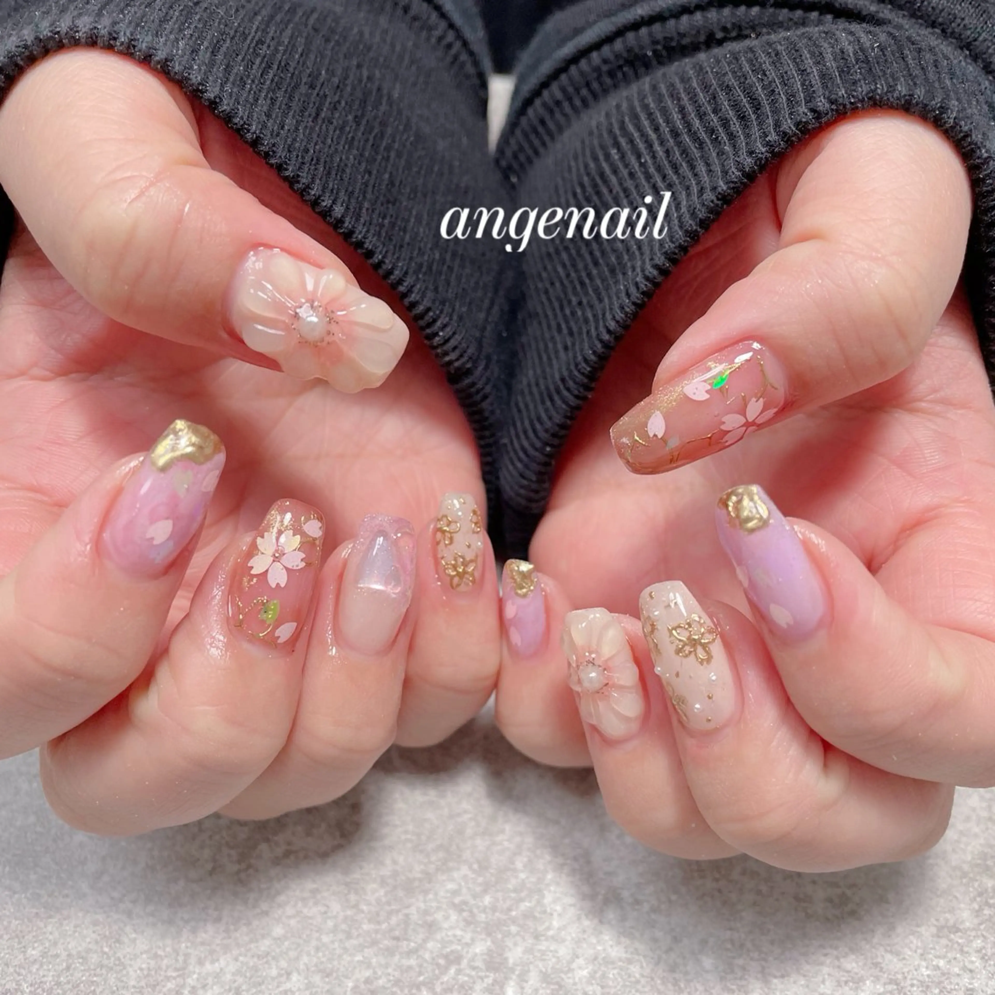 ネイル ハンドネイル オーナーネイリスト MAKIのネイルデザイン