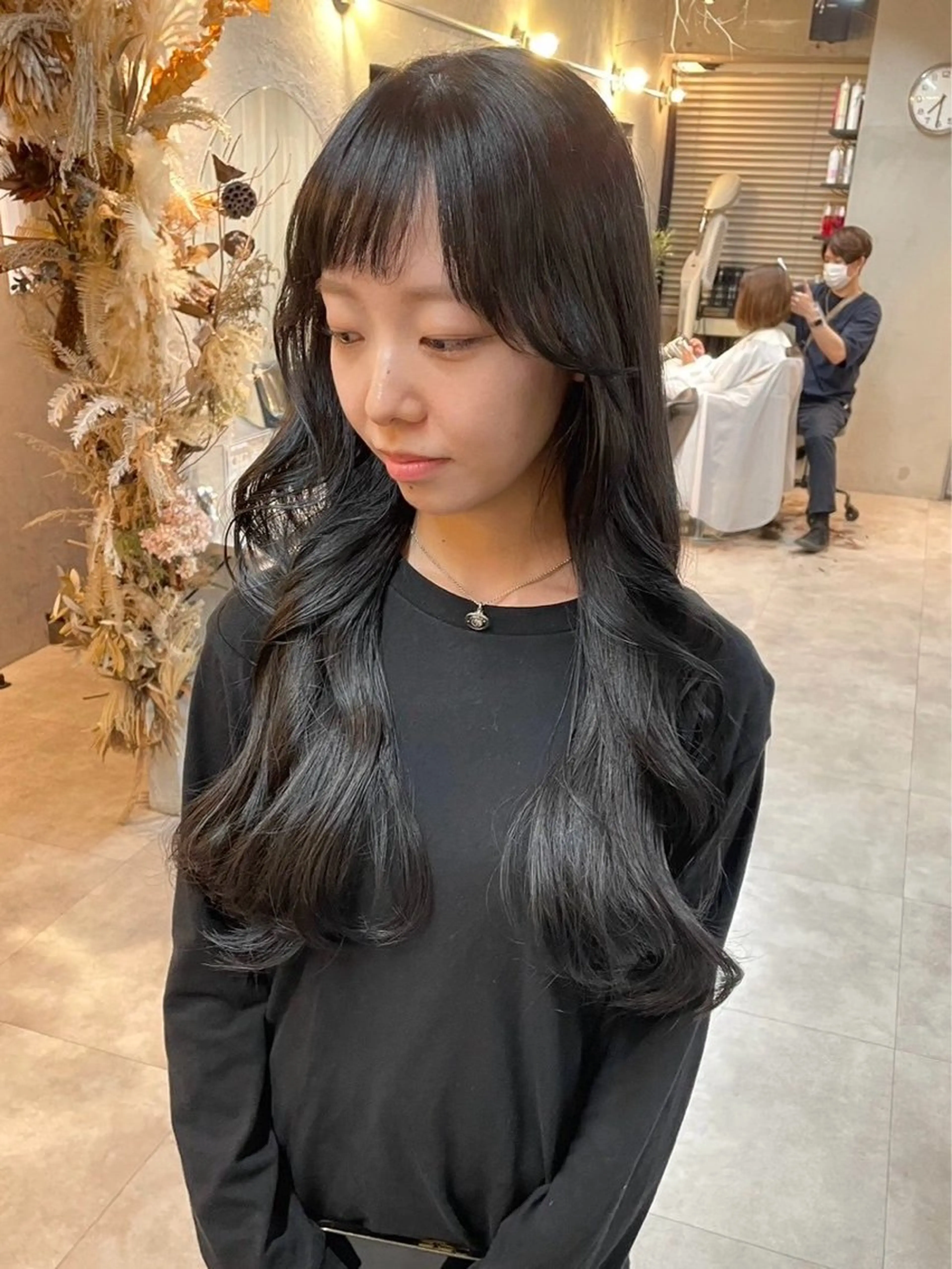 ロング カット ヘアカラー こうき/前髪割れ癖 改善/カット/カラーのヘアスタイル