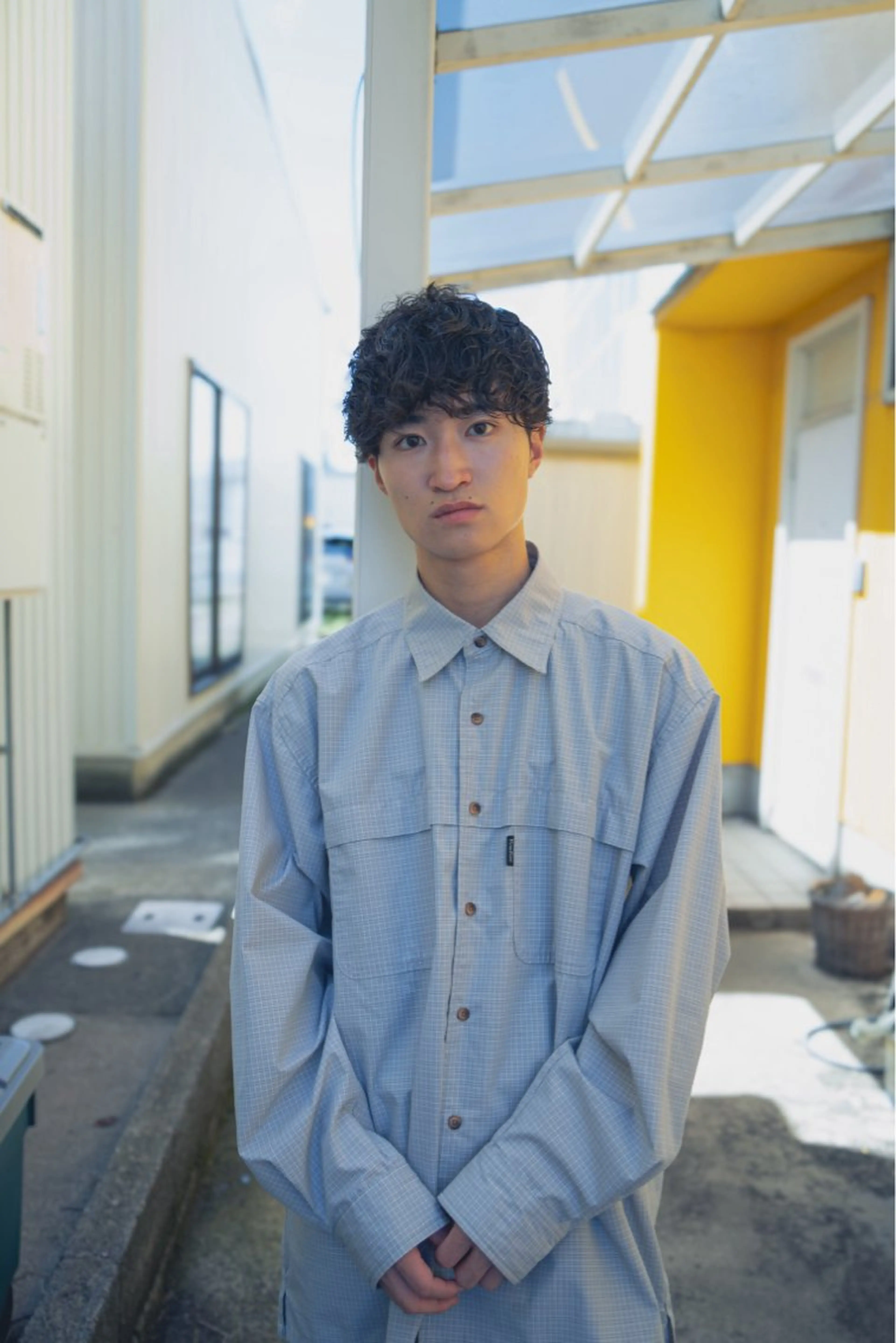 ショート カット パーマ ボブレイヤー募集 出島凜平のヘアスタイル