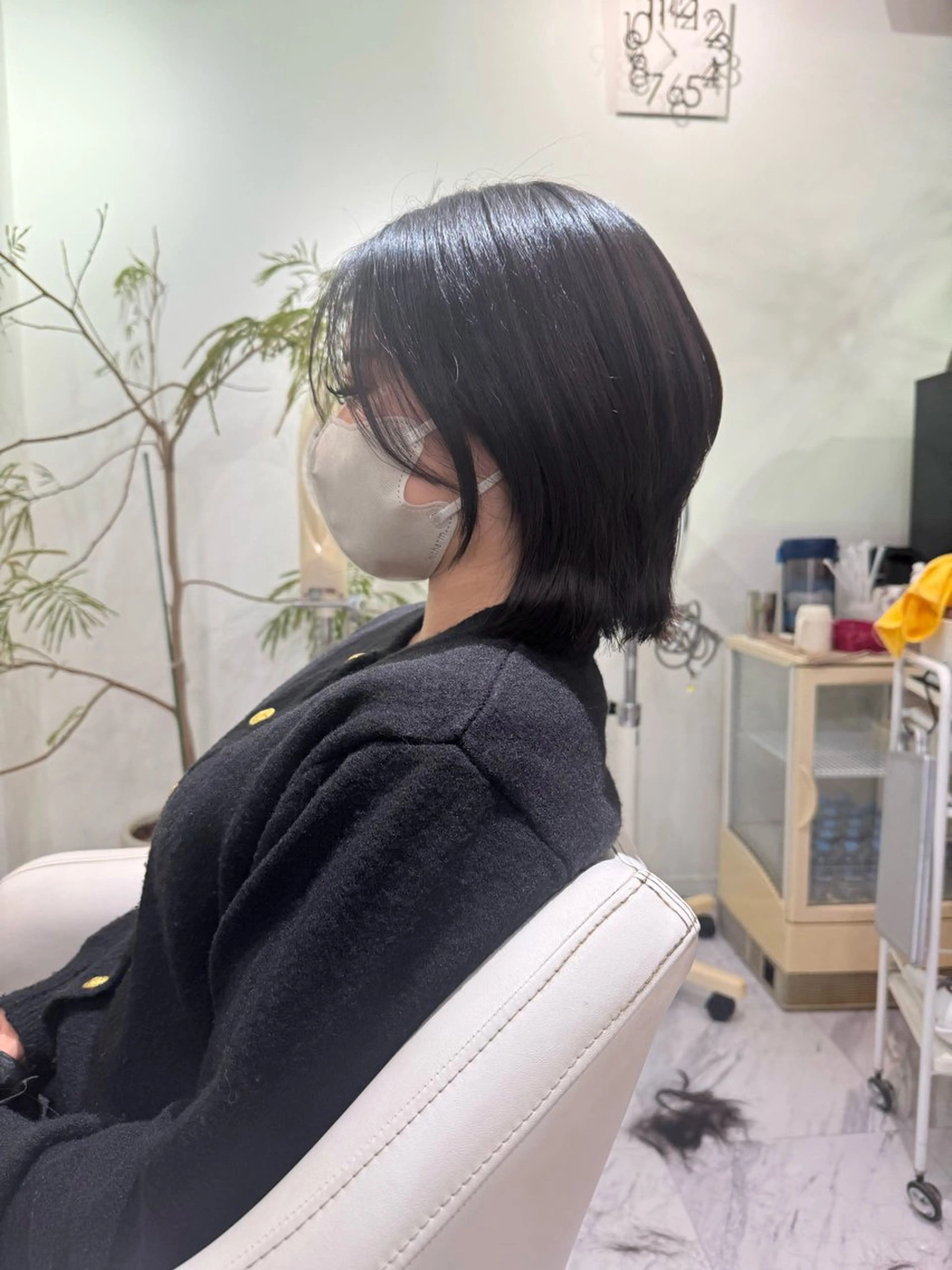 ミディアム 新美 恵里子のヘアスタイル