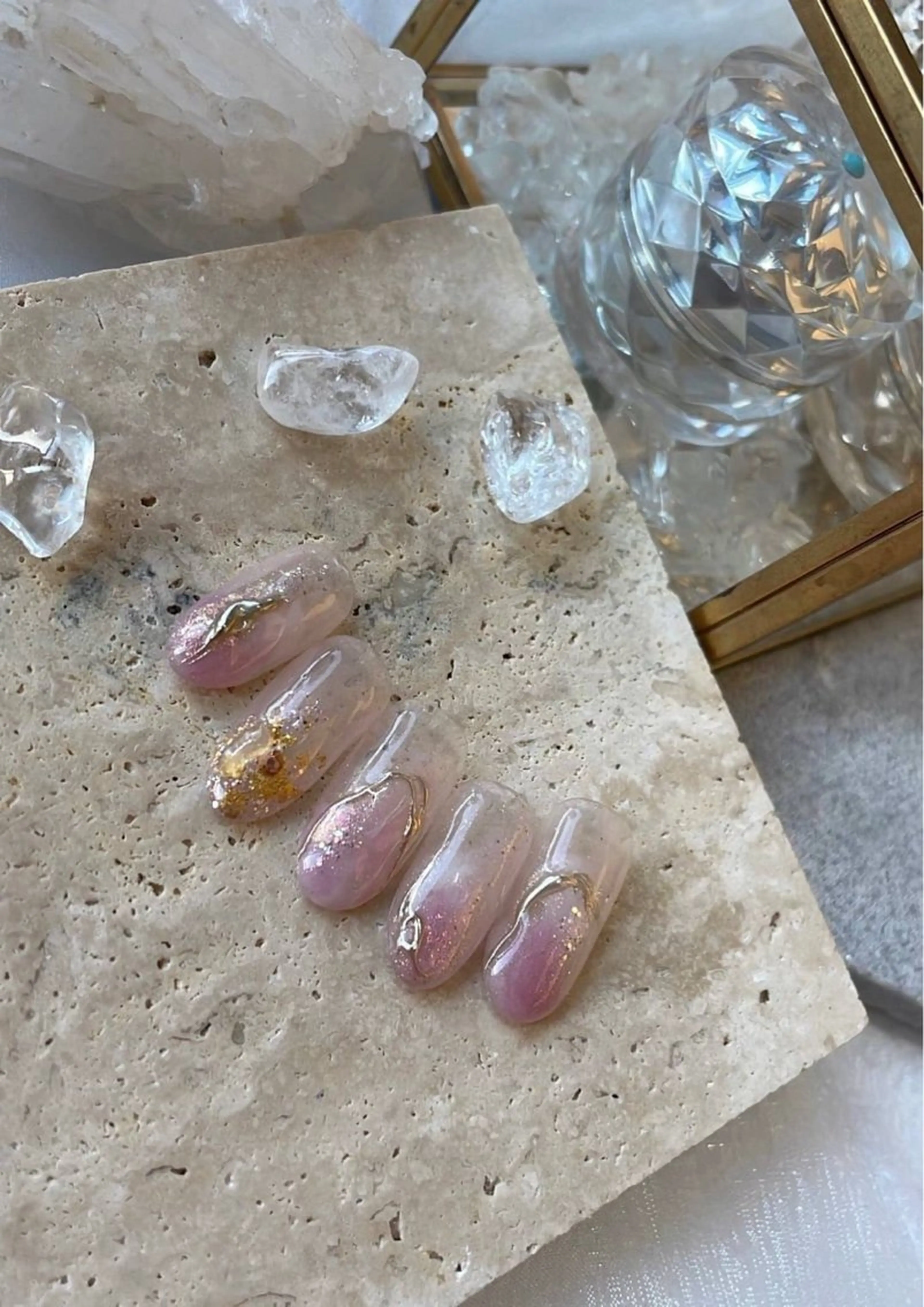 ネイル ストーンネイル Yui＊Aina ShareSalonのネイルデザイン