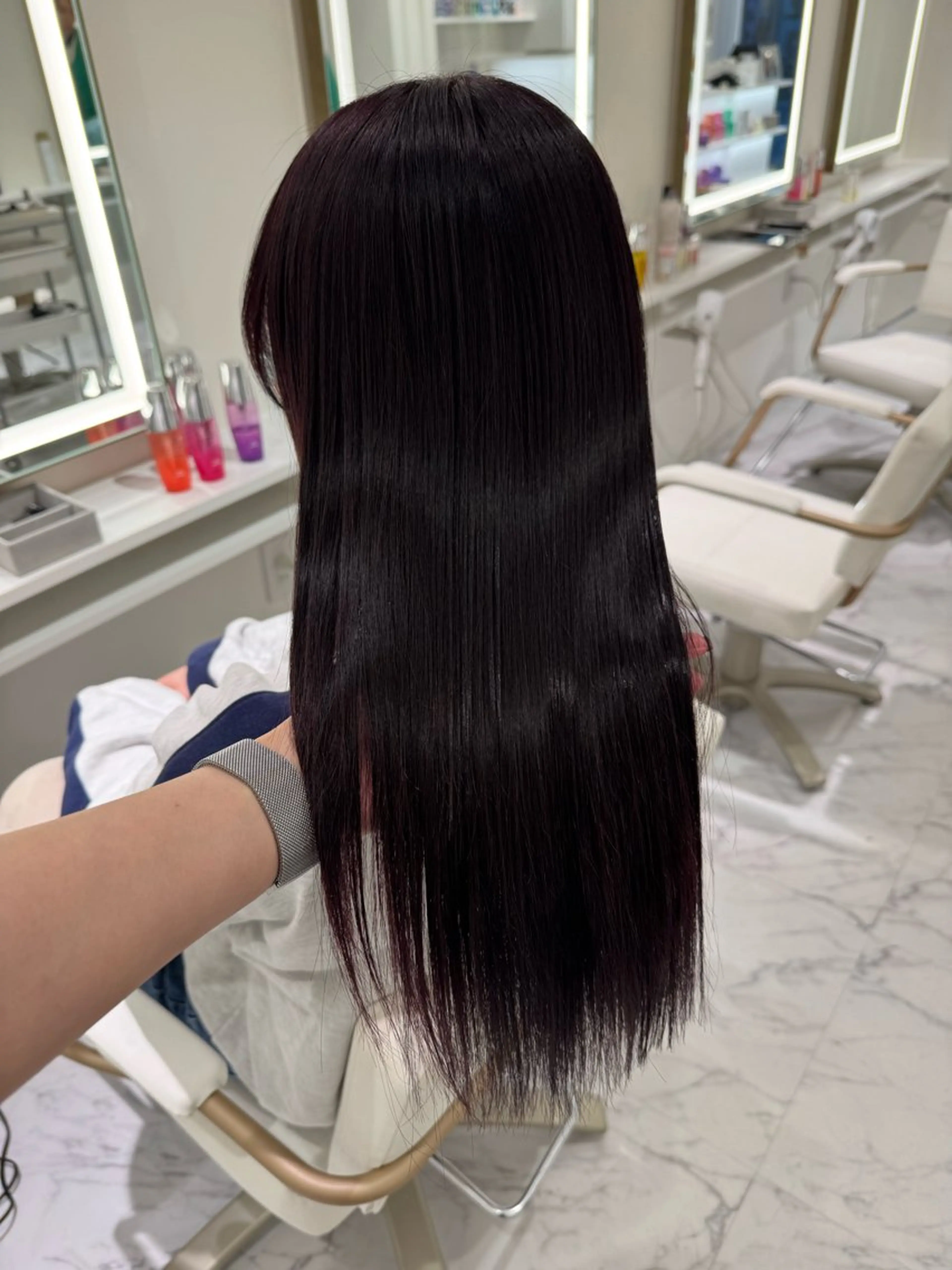 ロング カラー ヘアカラー ParveMix🍀 藤原愛未のヘアスタイル